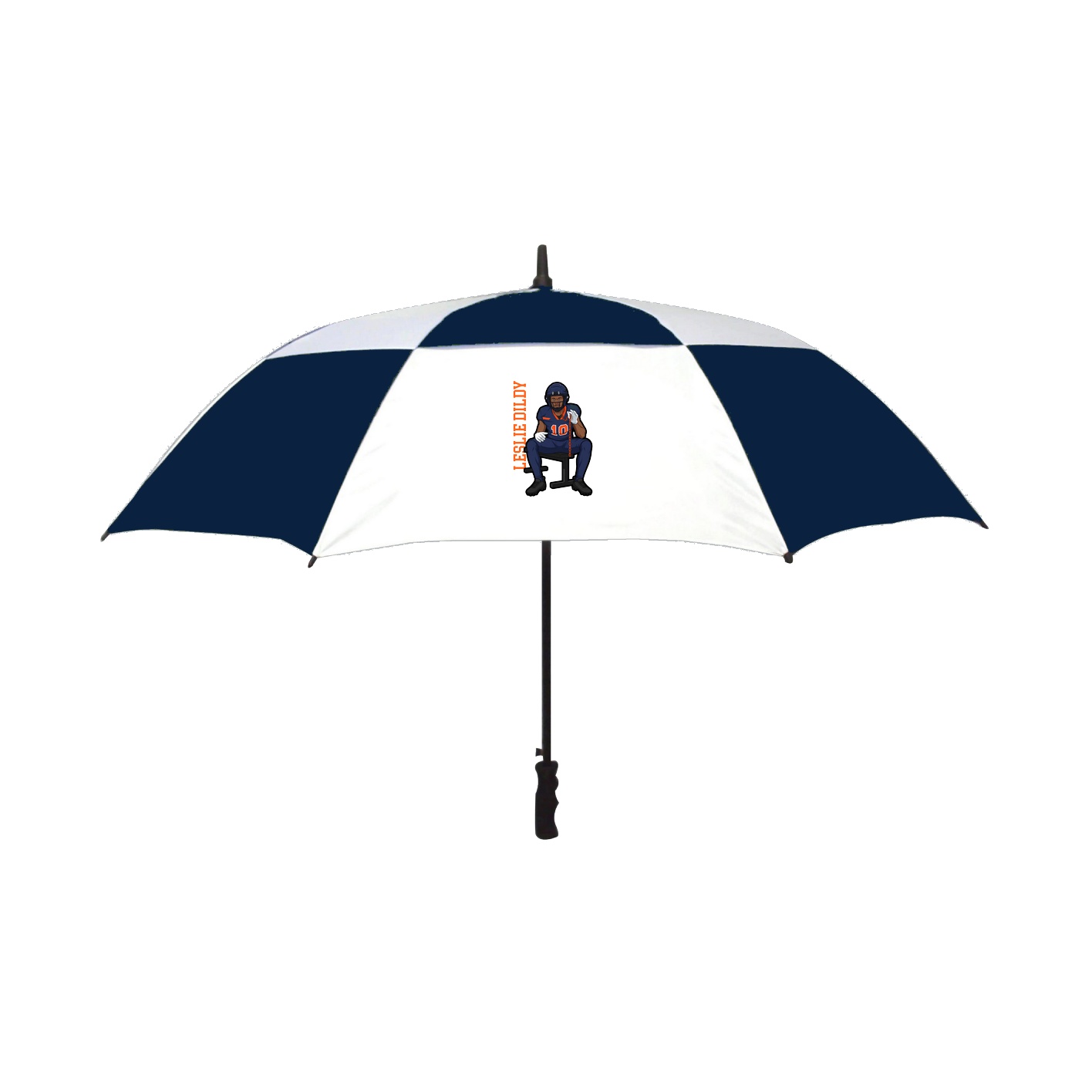 Golf Umbrella — Name Vertical in Navy