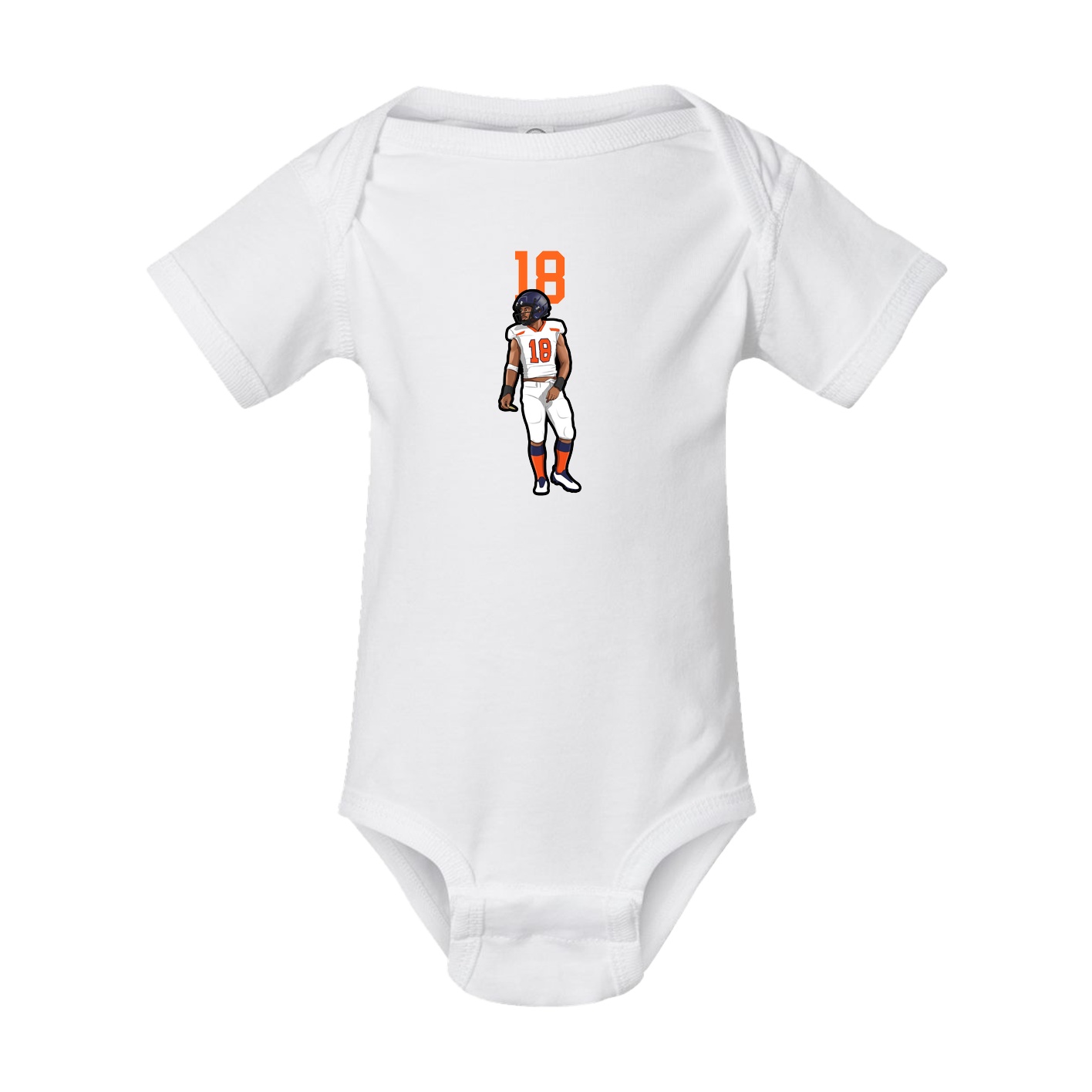 Baby Onesie — Number Top in White