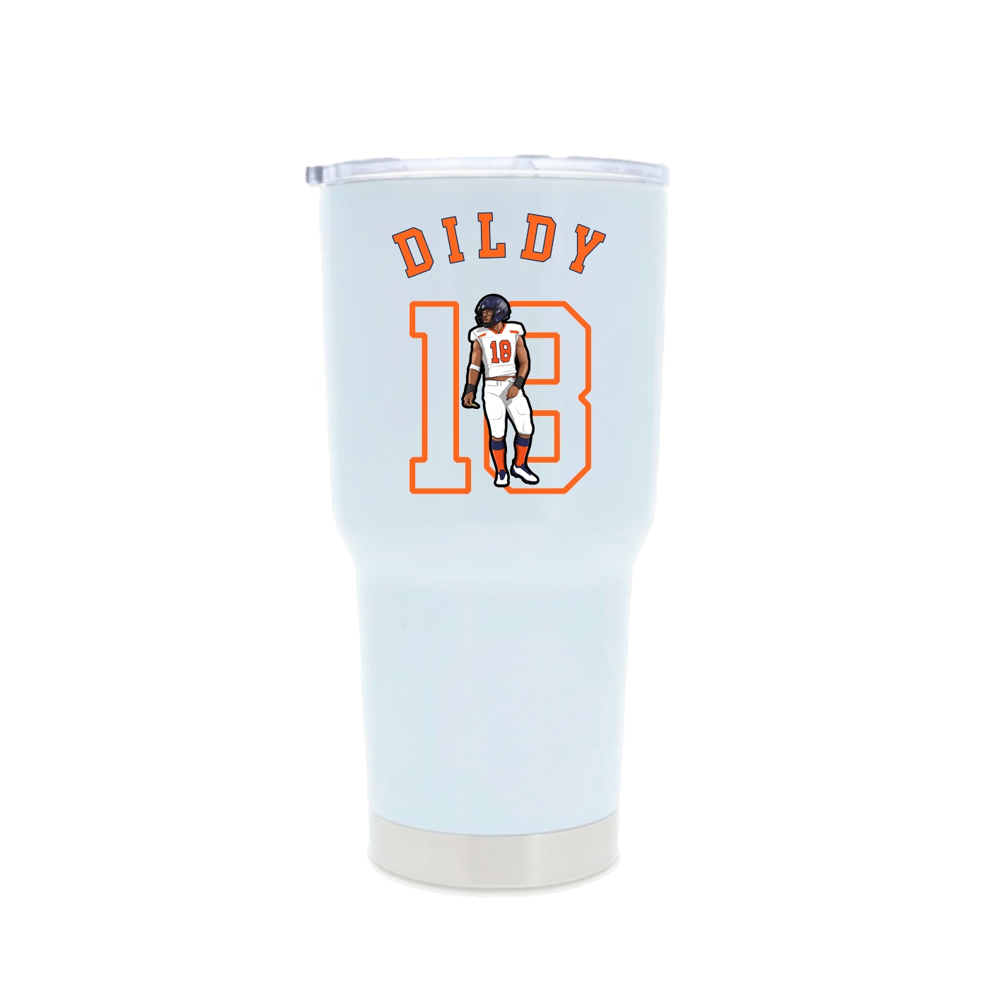 30oz Stainless Steel Tumbler — Shirsey Arch in White