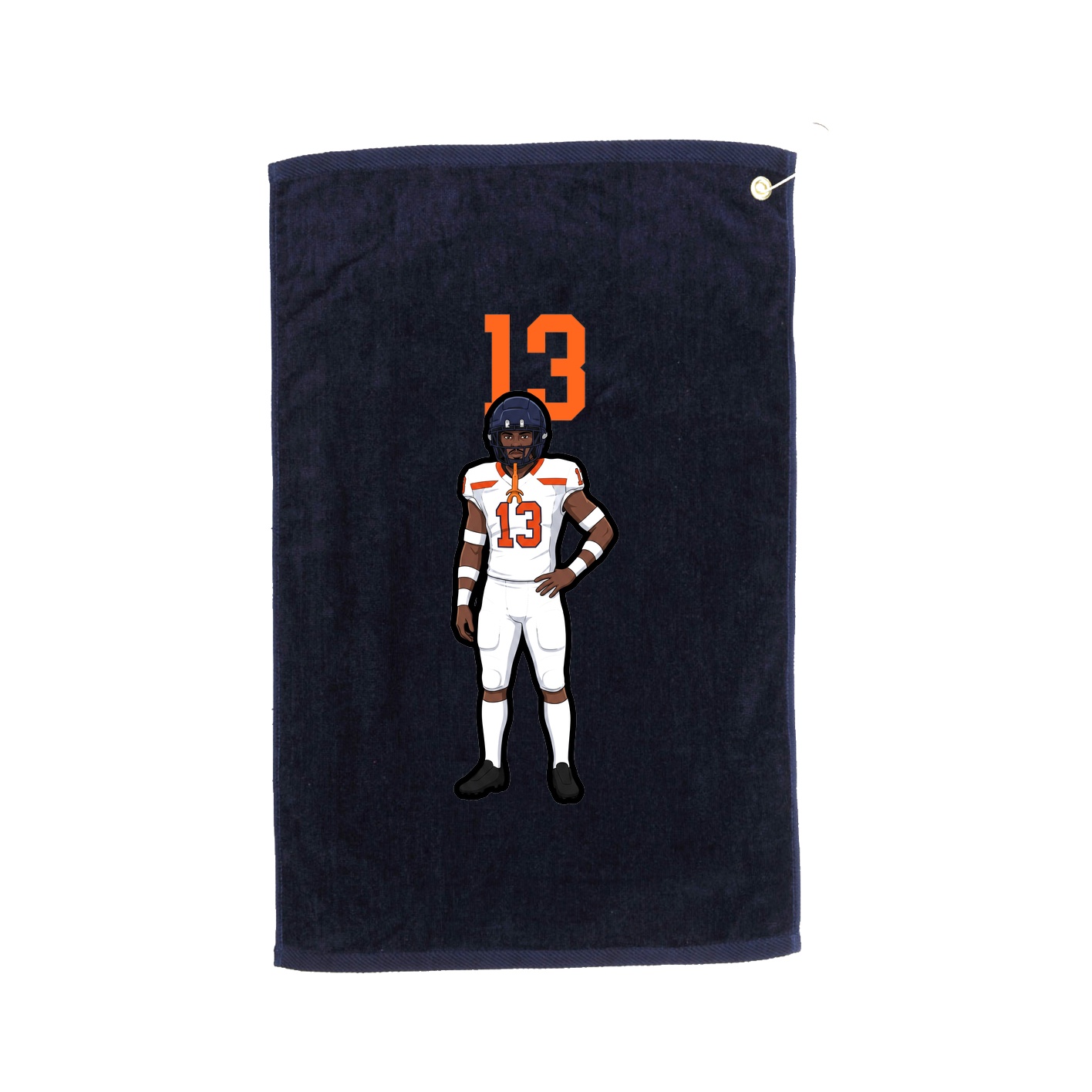Golf Towel — Number Top in Navy