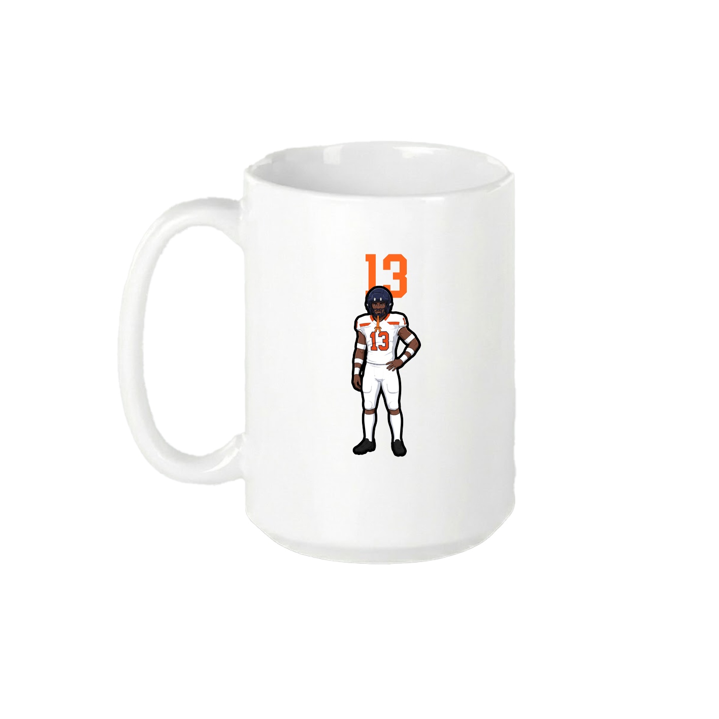 15oz Coffee Mug — Number Top in White