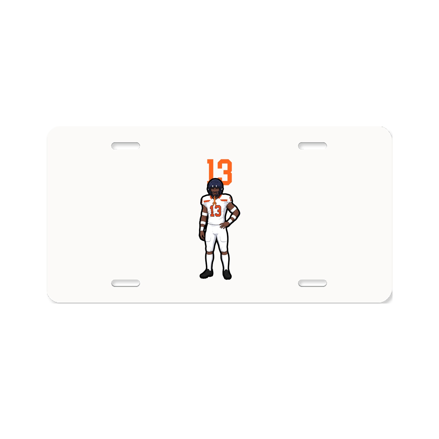 License Plate — Number Top in Classic