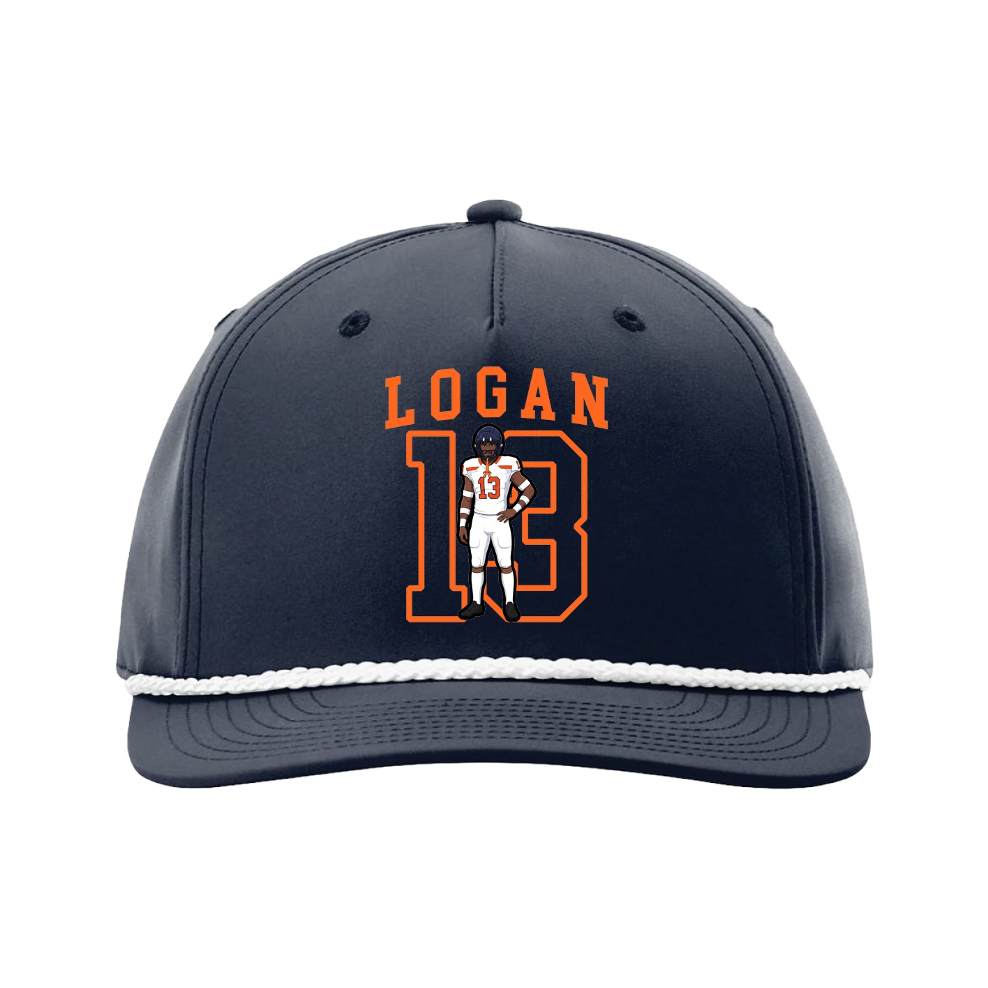 Five-Panel Classic Rope Cap — Shirsey in Navy