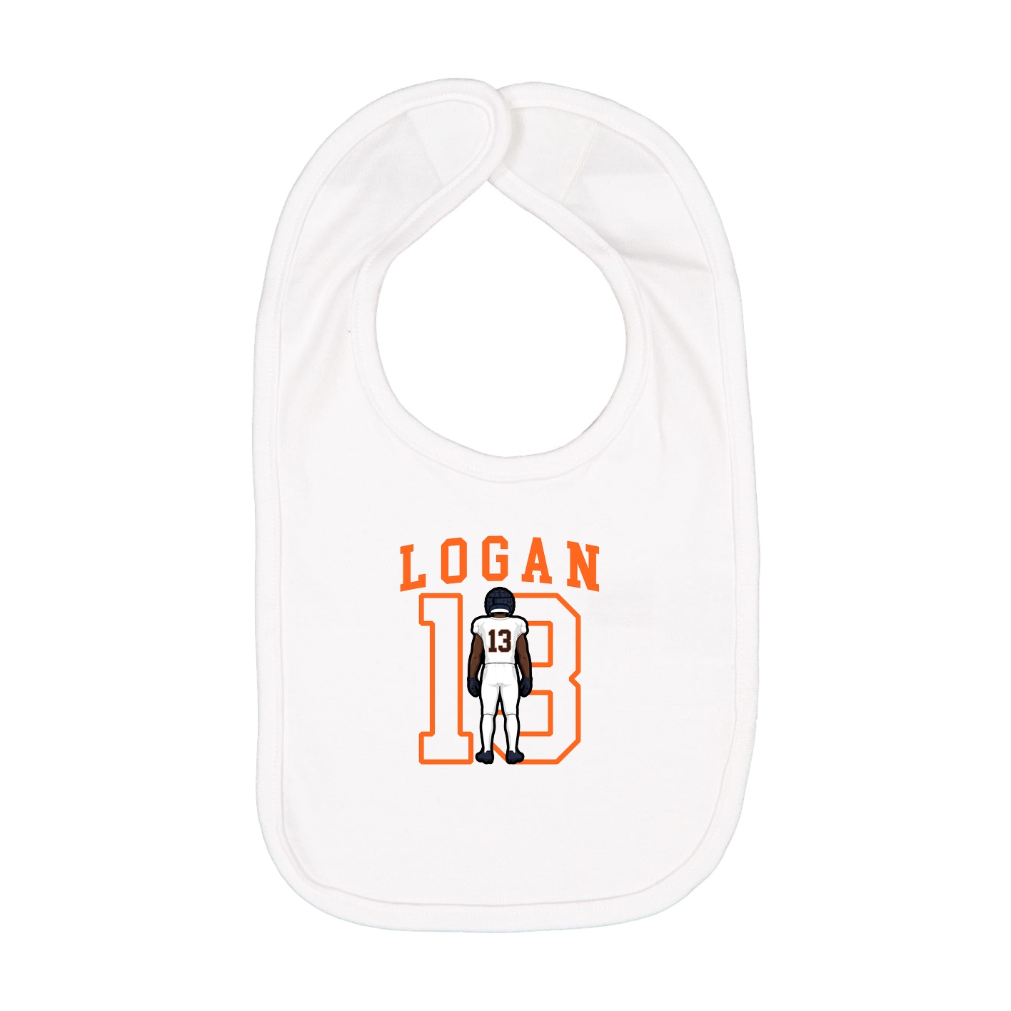 Infant Bib — Shirsey in White
