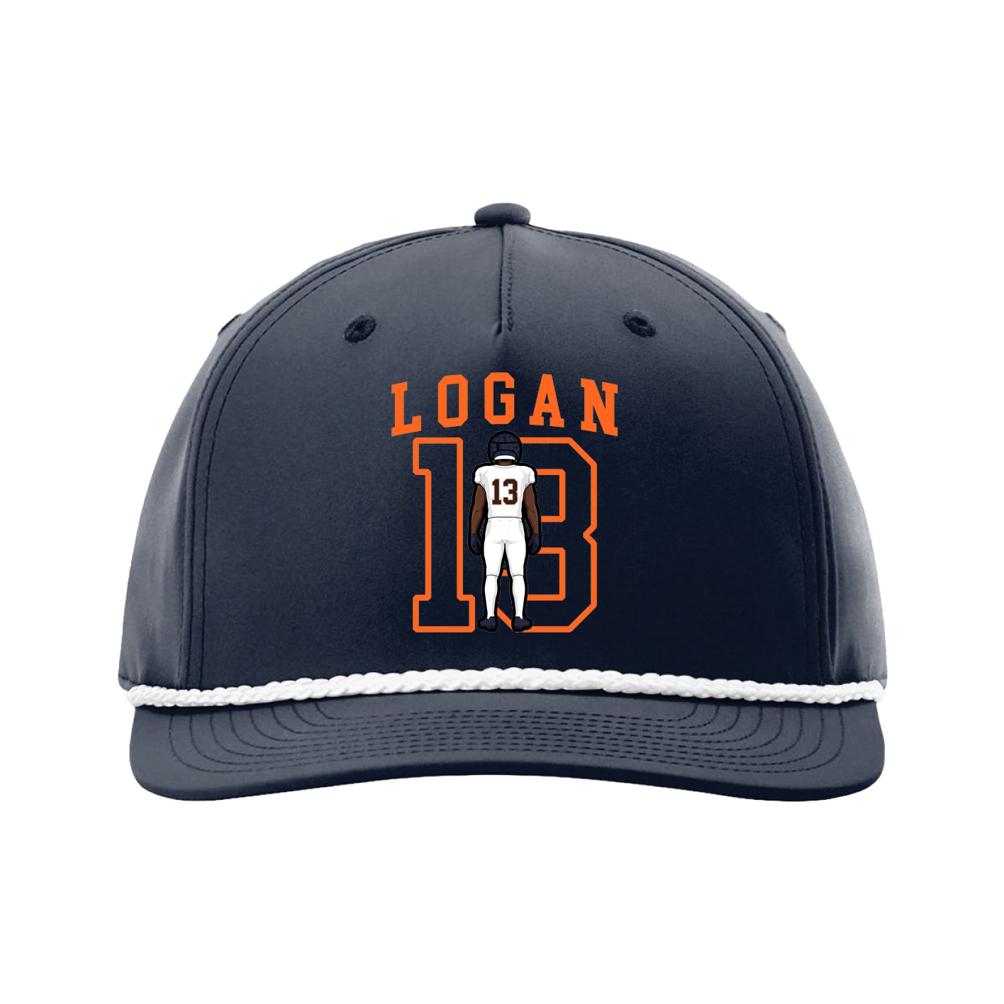 Five-Panel Classic Rope Cap — Shirsey in Navy