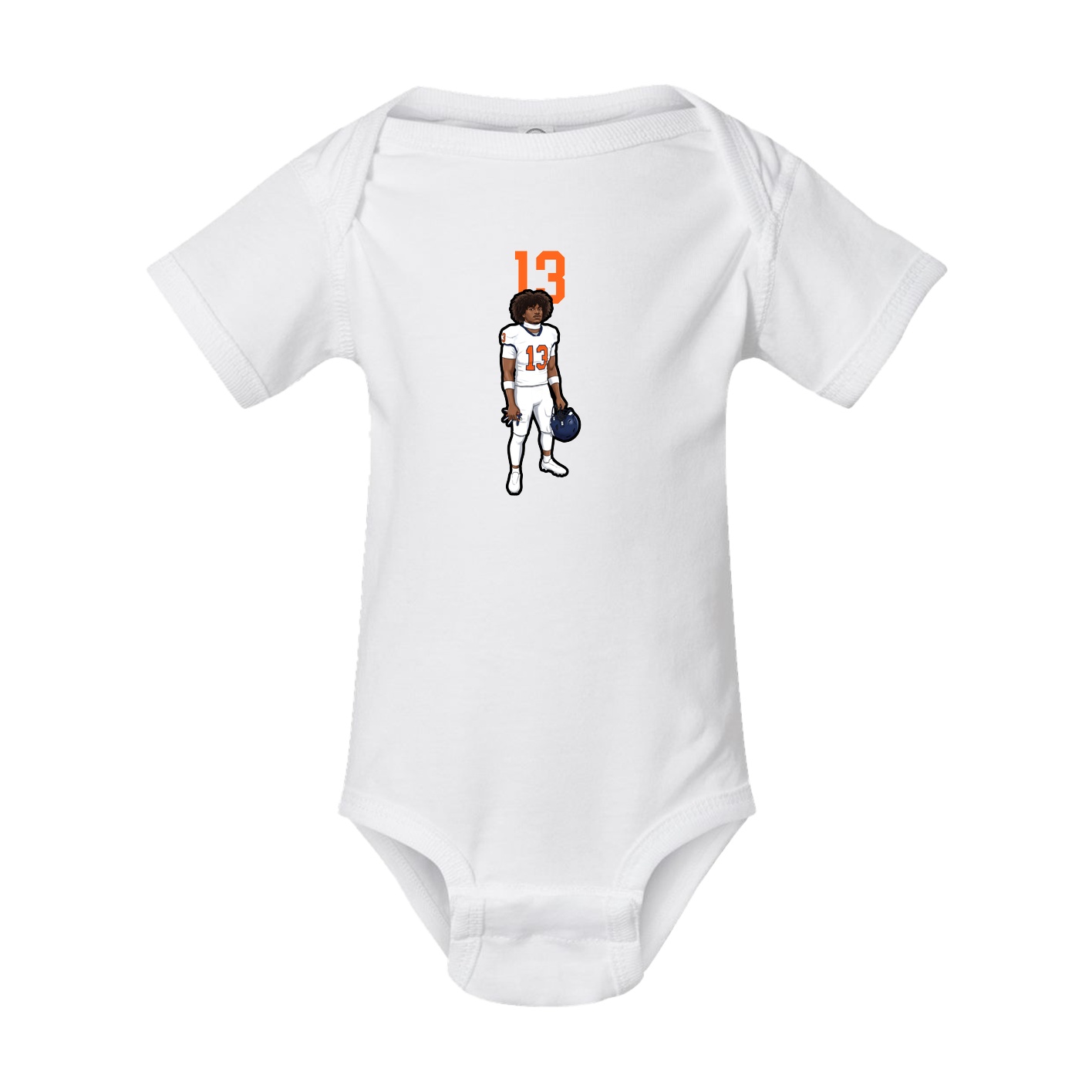 Baby Onesie — Number Top in White