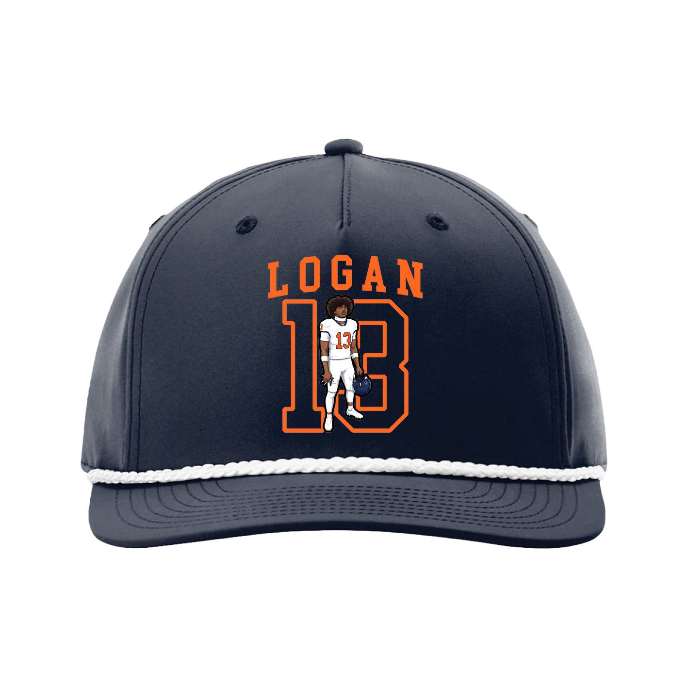Five-Panel Classic Rope Cap — Shirsey in Navy