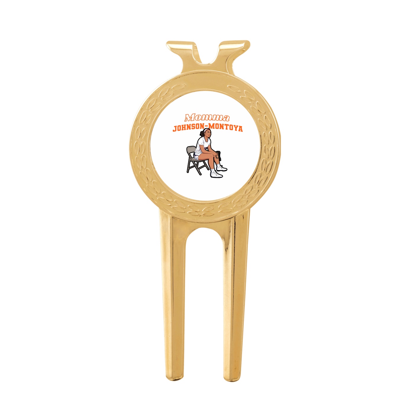 Divot Tool with Ball Marker — Mothers Day Block in Classic