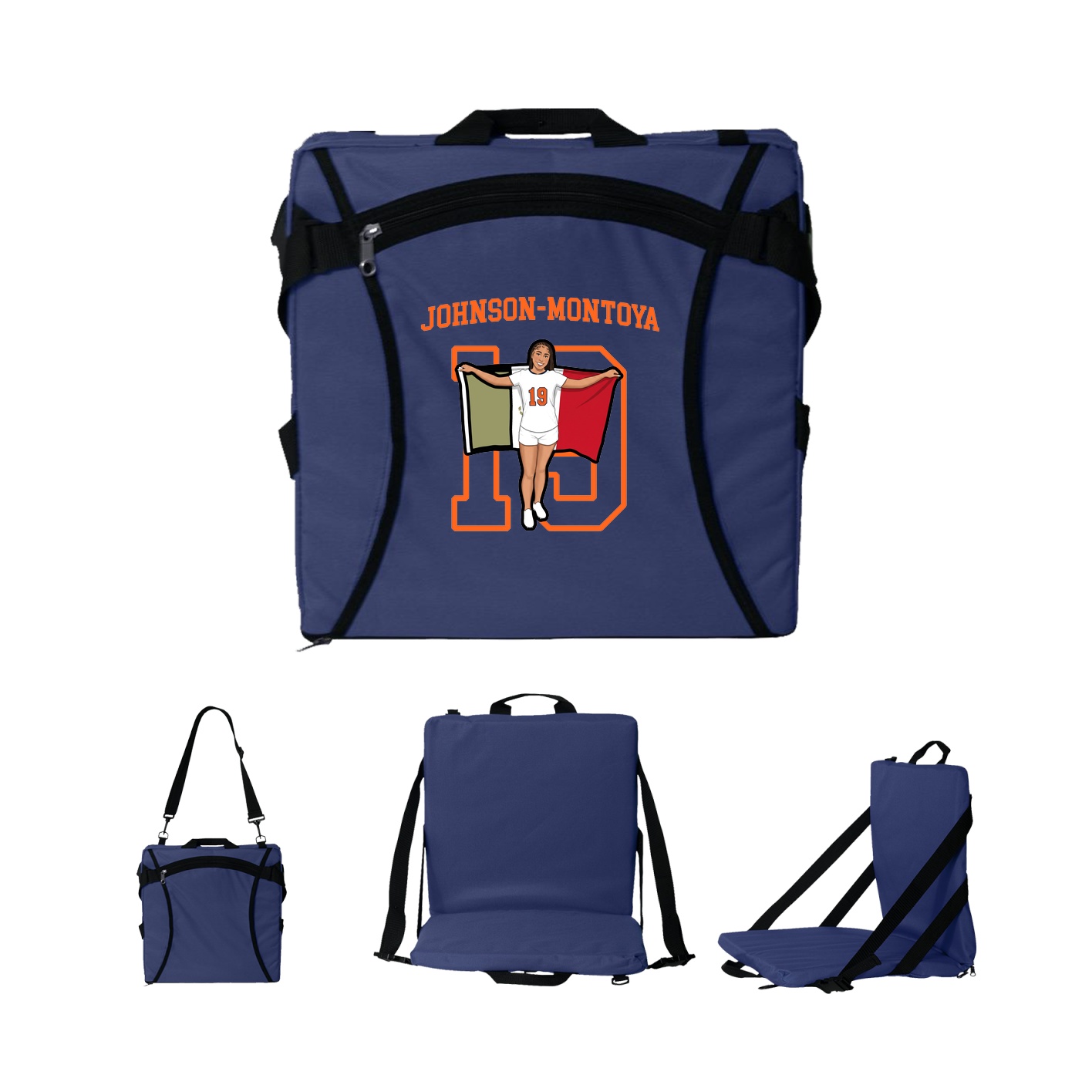 Folding Stadium Seat — Shirsey in Navy