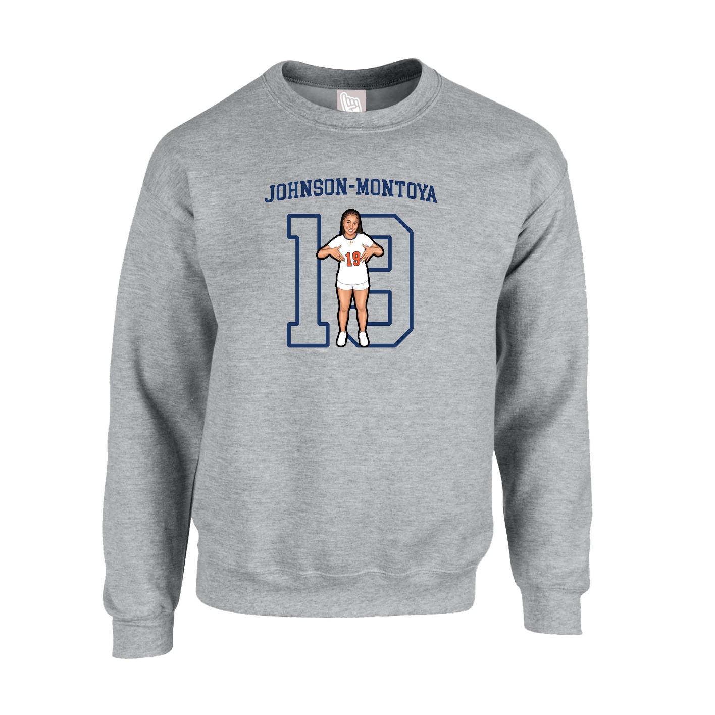 Fleece Crew — Shirsey in Grey