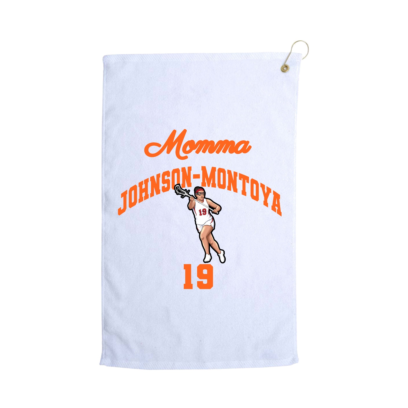 Golf Towel — Mothers Day Arch in White