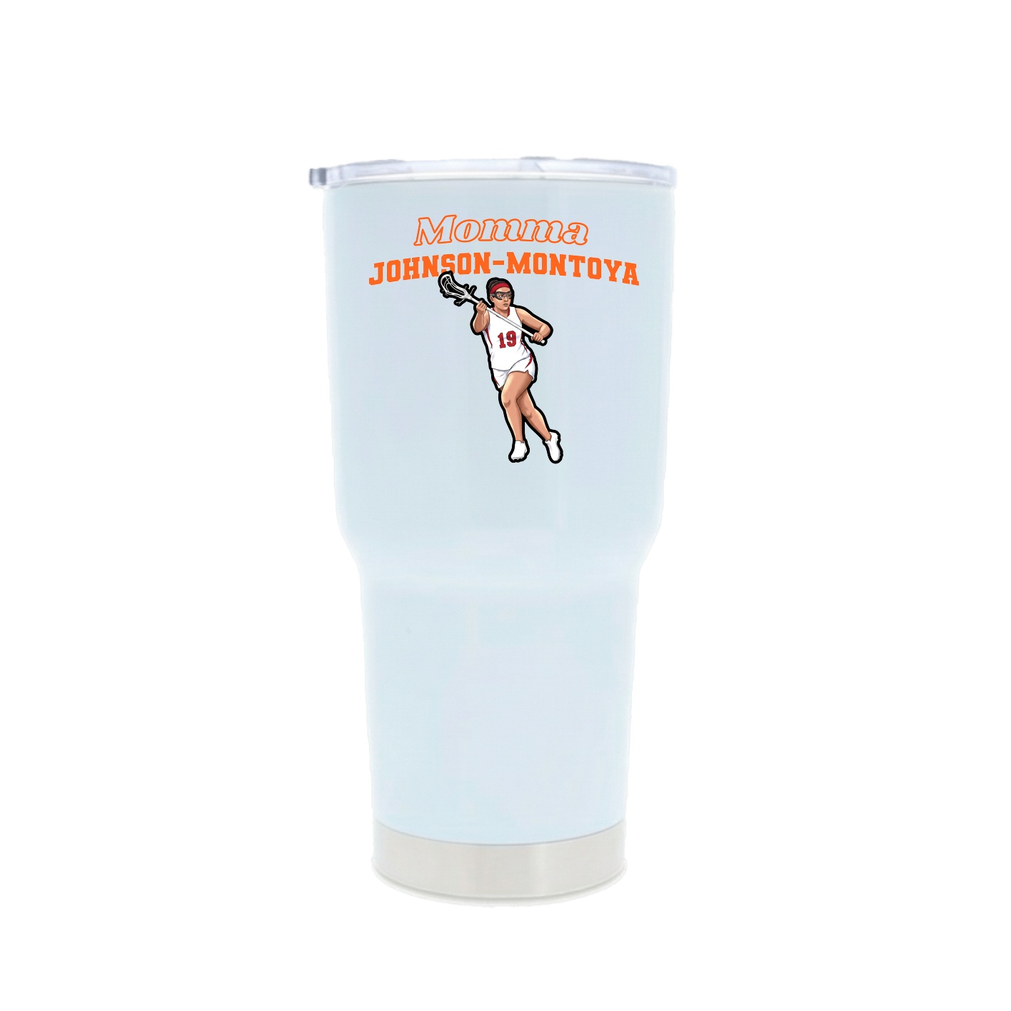 30oz Stainless Steel Tumbler — Mothers Day Block in White
