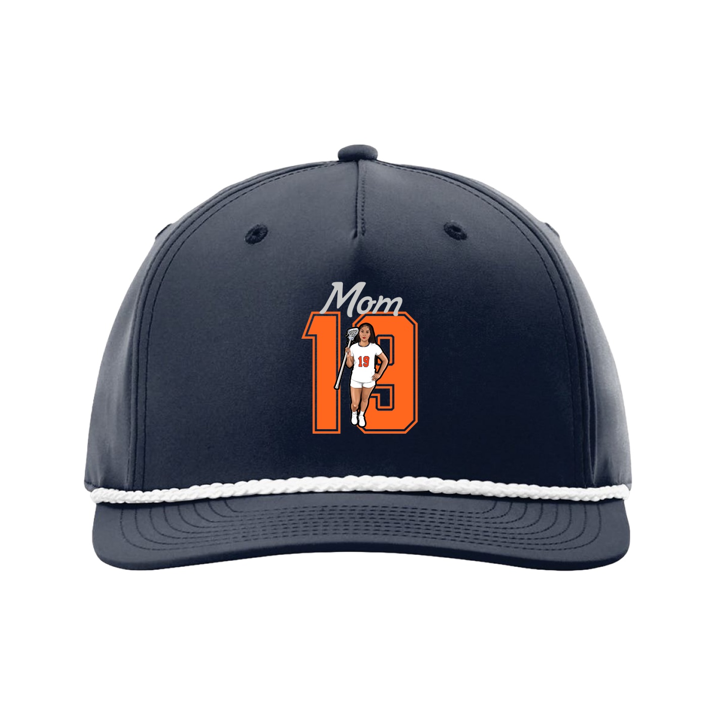 Five-Panel Classic Rope Cap — Mothers Day Shirsey in Navy