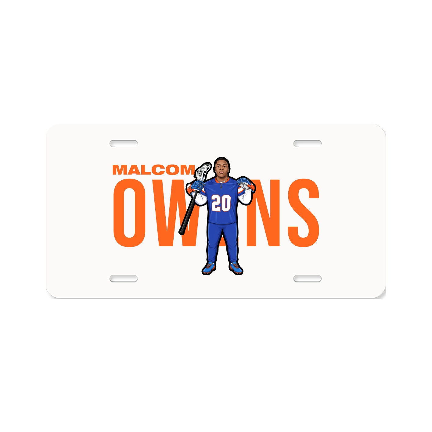 License Plate — Player Name in Classic