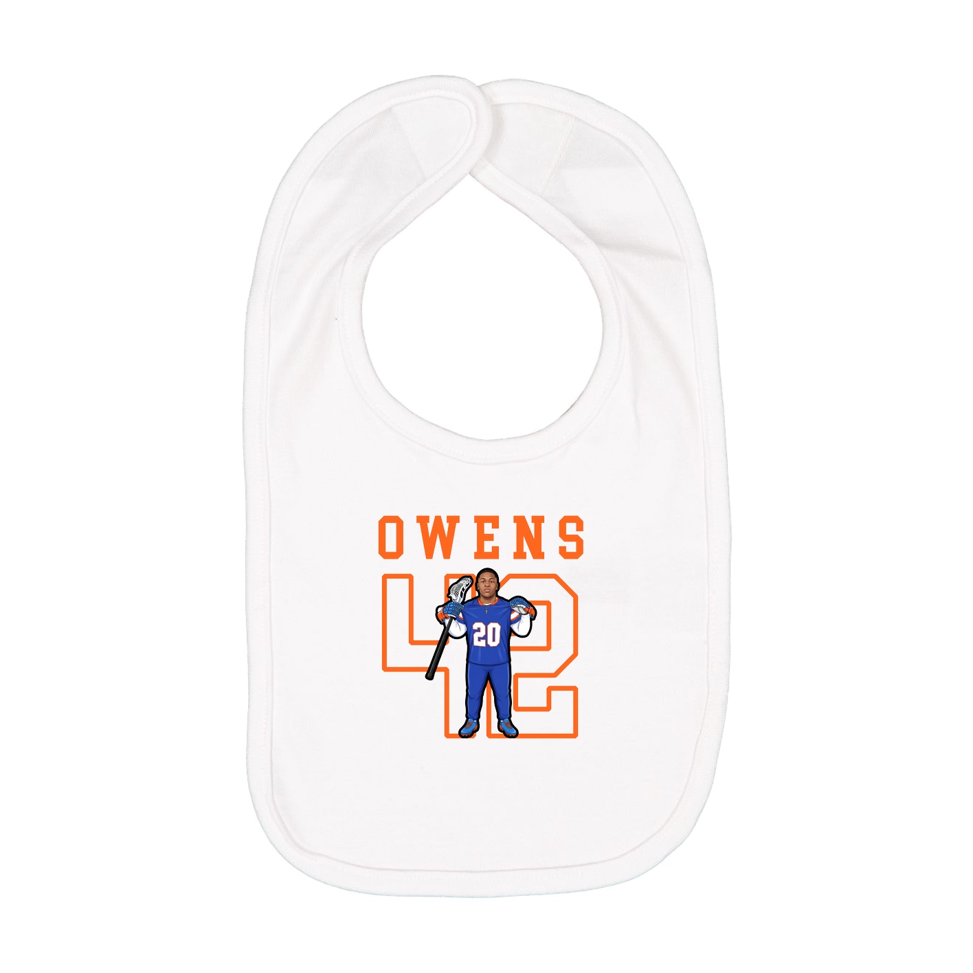Infant Bib — Shirsey in White