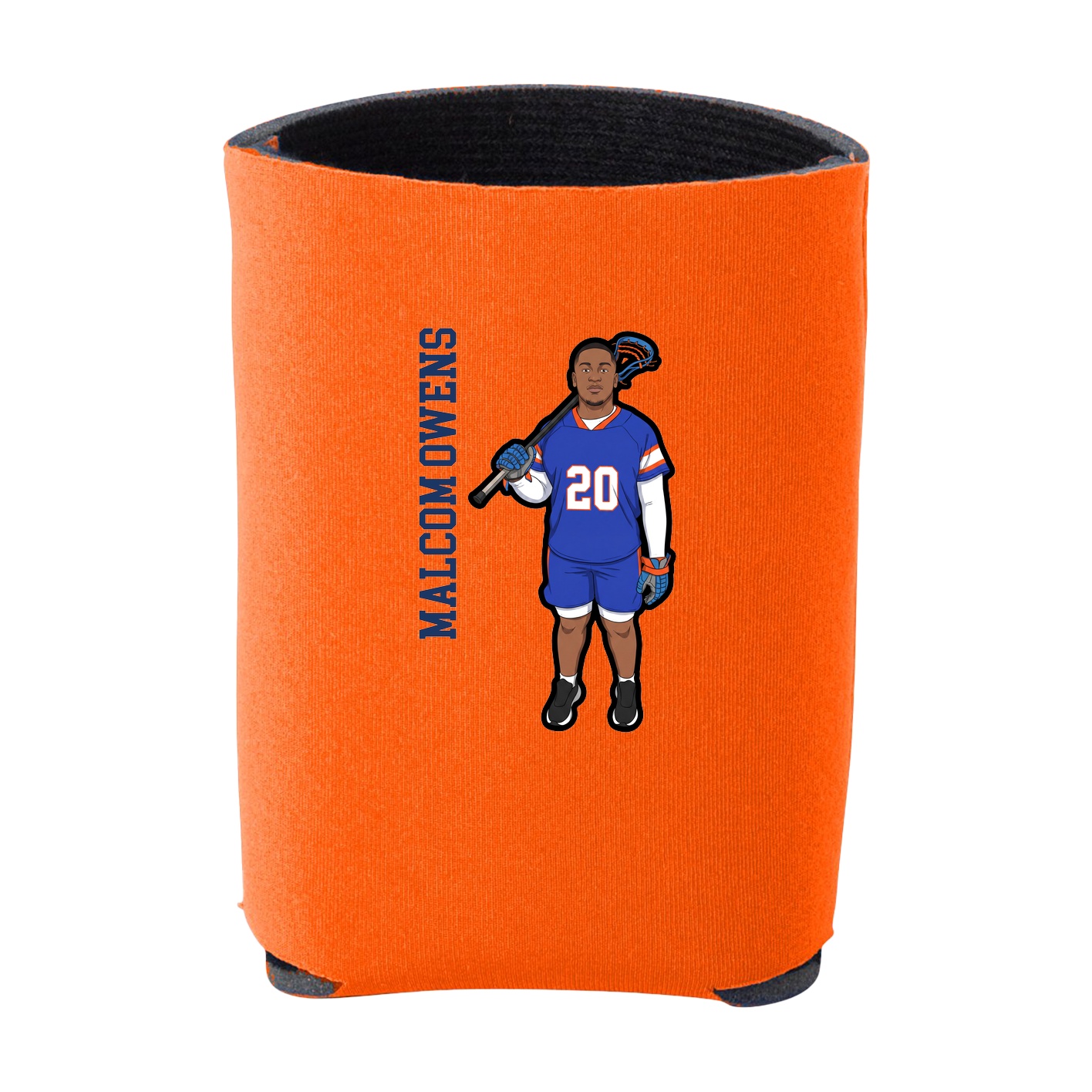 Can Holder — Name Vertical in Orange