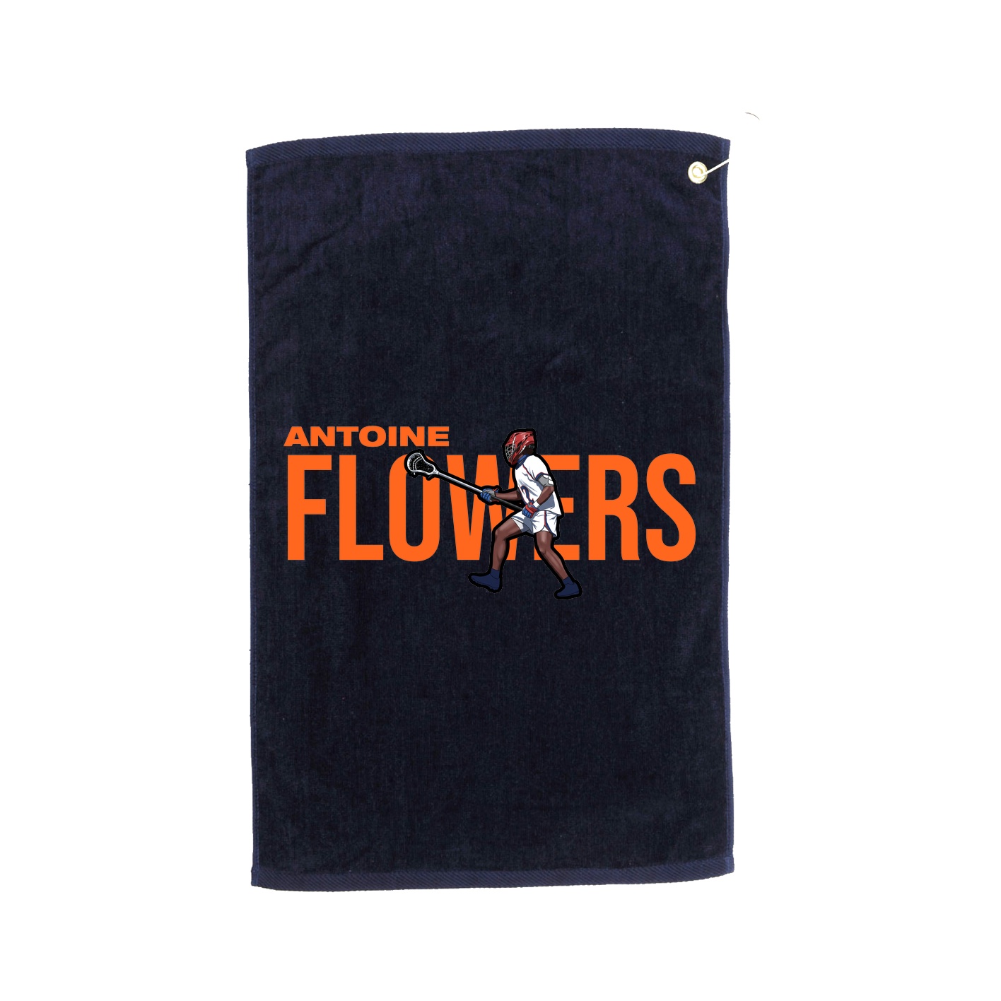 Golf Towel — Player Name in Navy