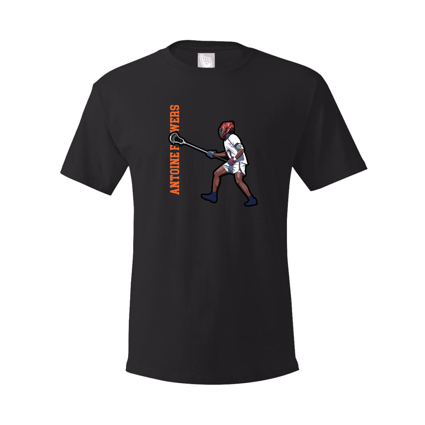 Tee — Name Vertical in Black
