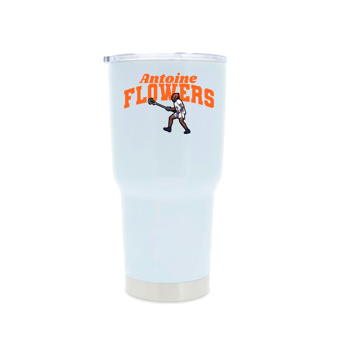 30oz Stainless Steel Tumbler — Signature Arch in White
