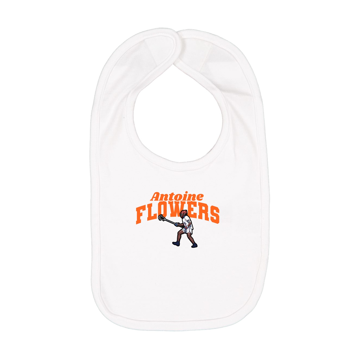 Infant Bib — Signature Arch in White
