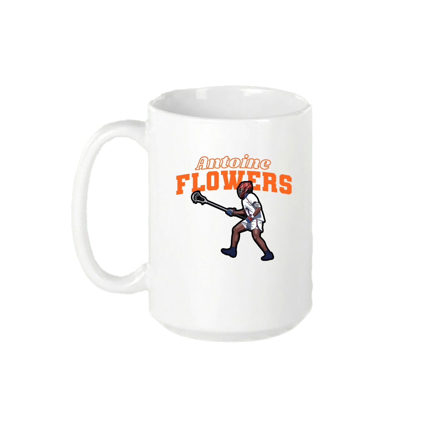 15oz Coffee Mug — Name Arch in White