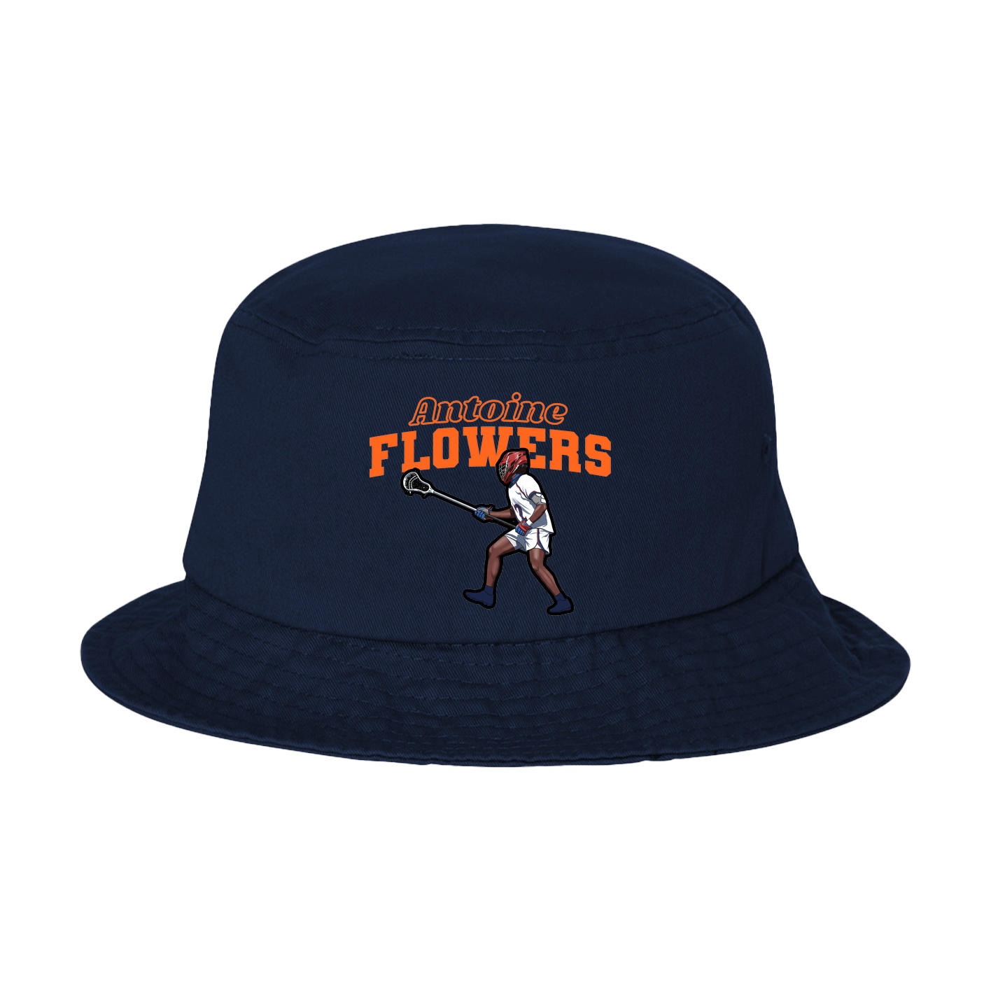 Bucket Cap — Name Arch in Navy