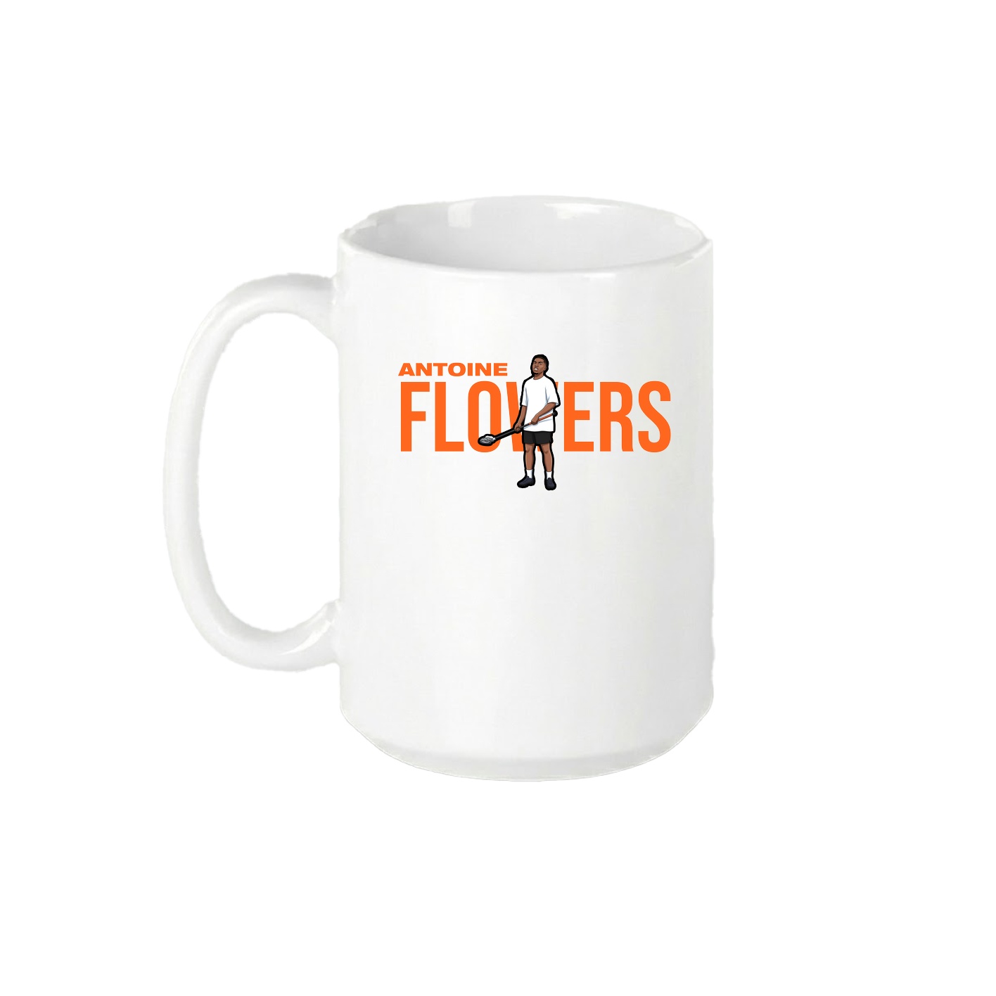 15oz Coffee Mug — Player Name in White