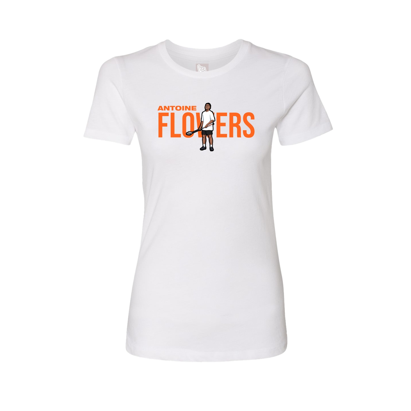 Womens Tee — Player Name in White