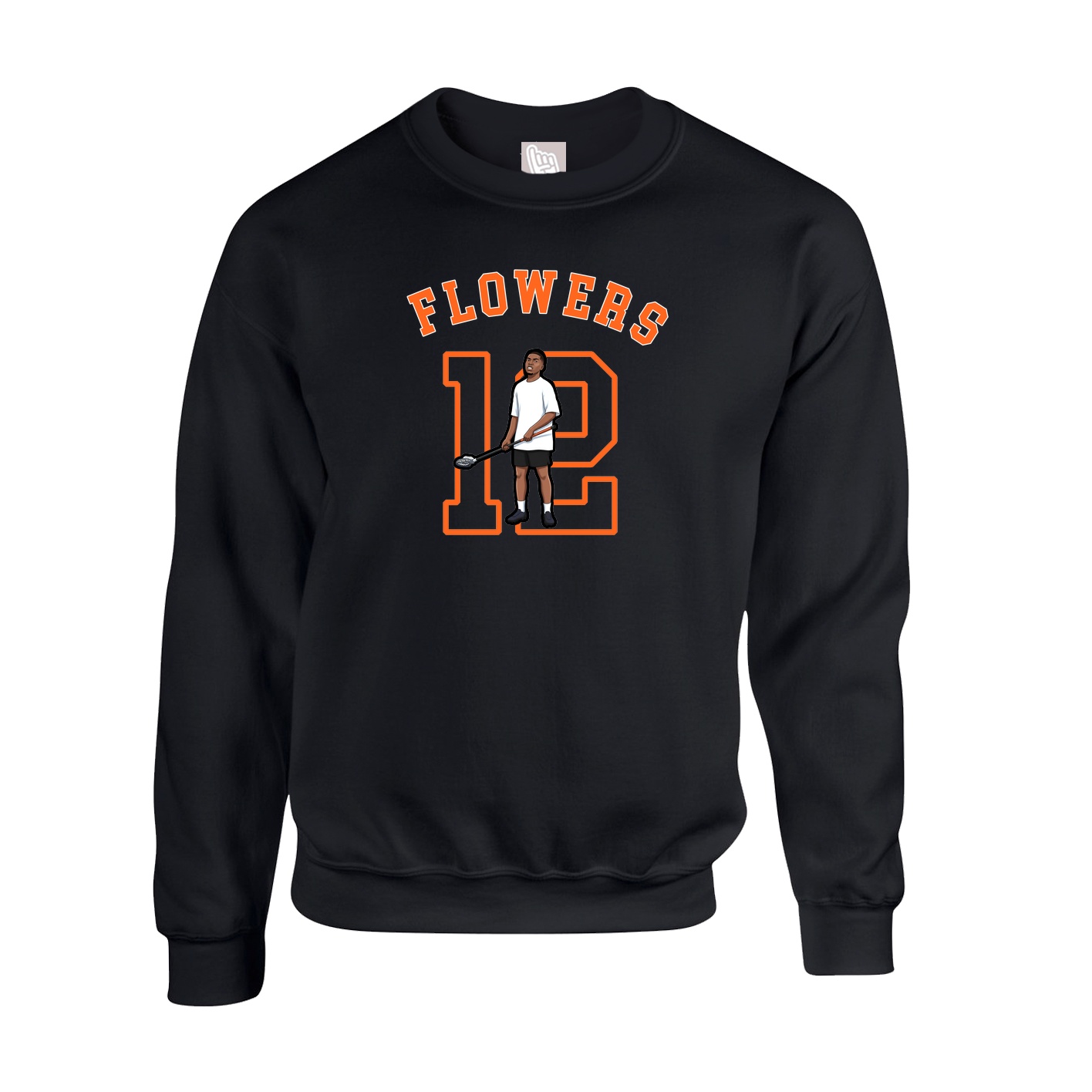 Fleece Crew — Shirsey Arch in Black