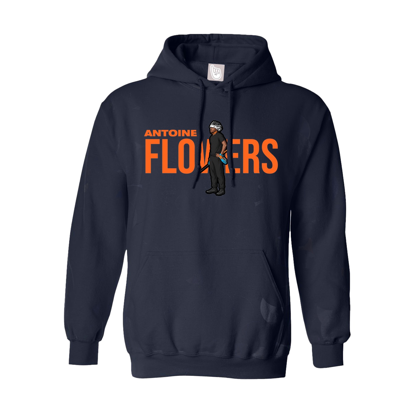 Hoodie — Player Name in Navy