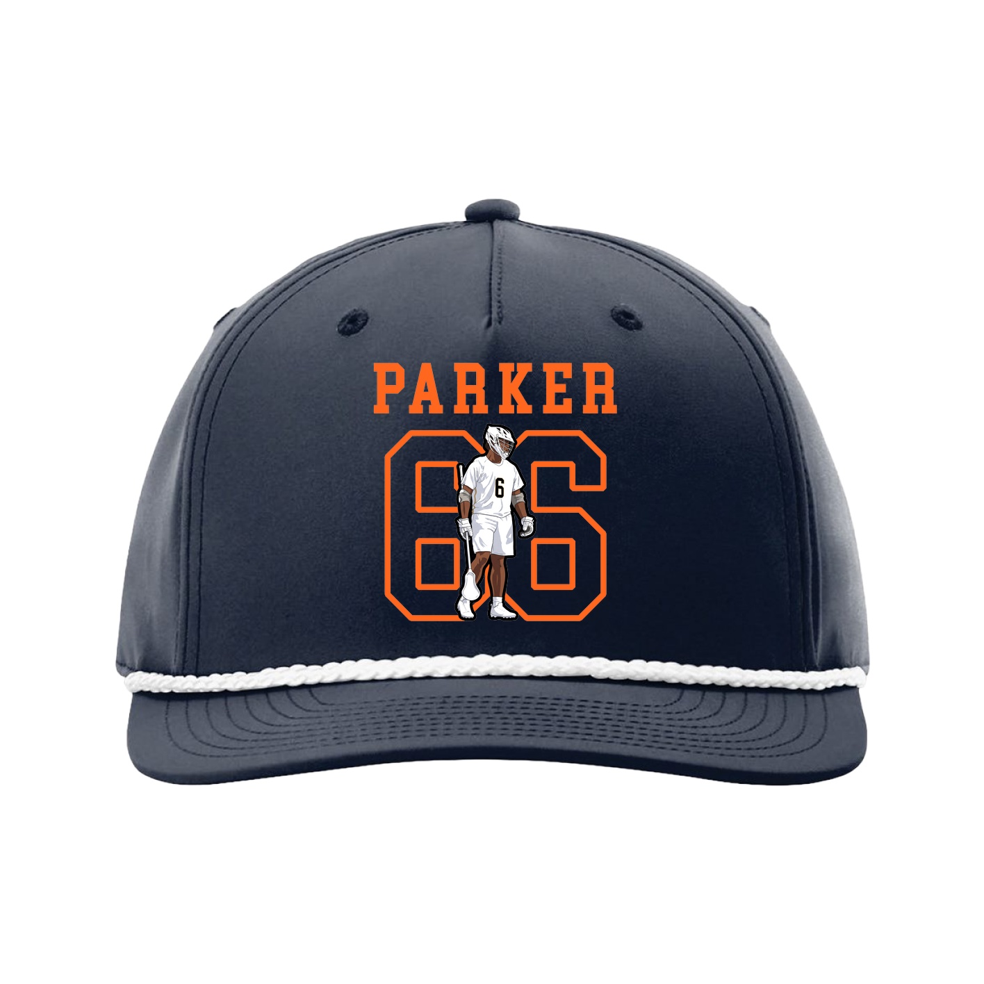 Five-Panel Classic Rope Cap — Shirsey in Navy