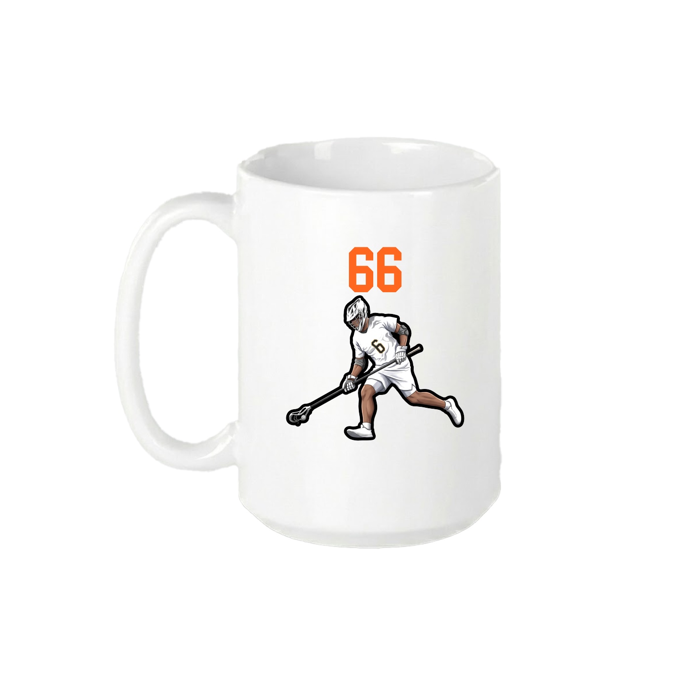 15oz Coffee Mug — Number Top in White