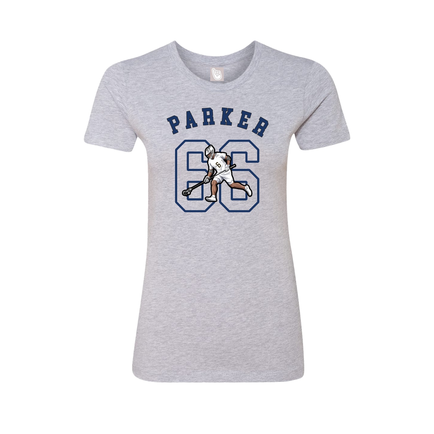 Fitted Women's Tee — Shirsey Arch in Grey