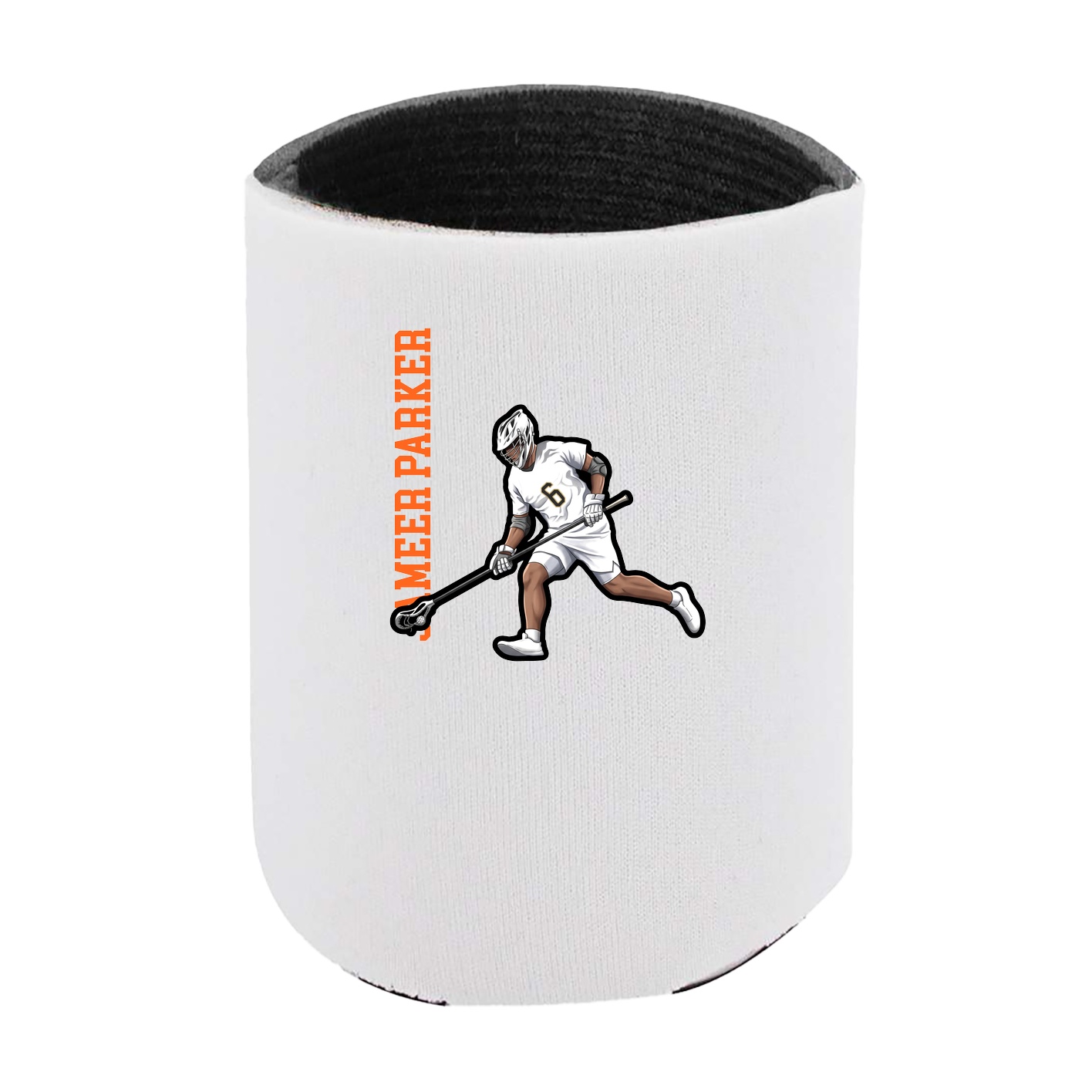 Can Holder — Name Vertical in White