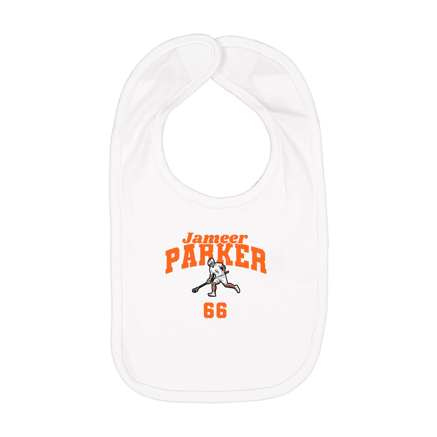 Infant Bib — Signature Arch in White