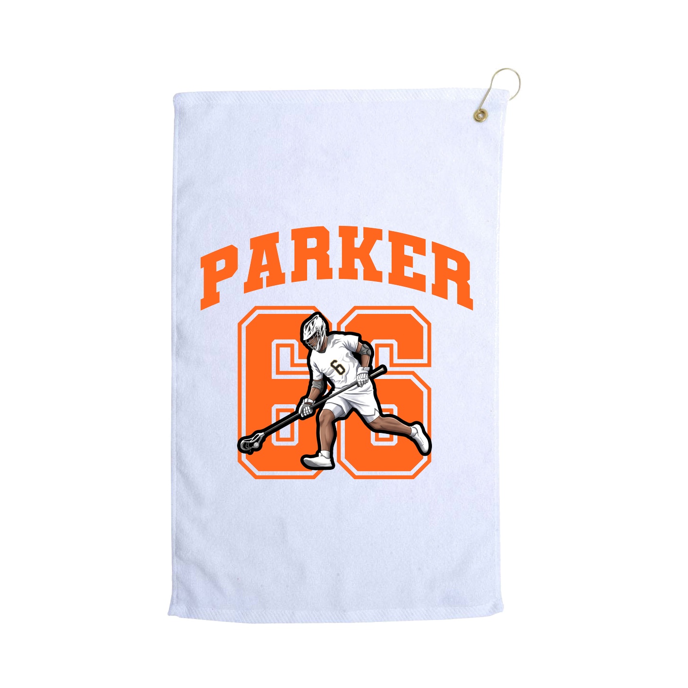 Golf Towel — Number in White