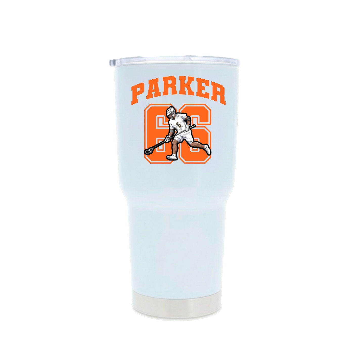 30oz Stainless Steel Tumbler — Number in White