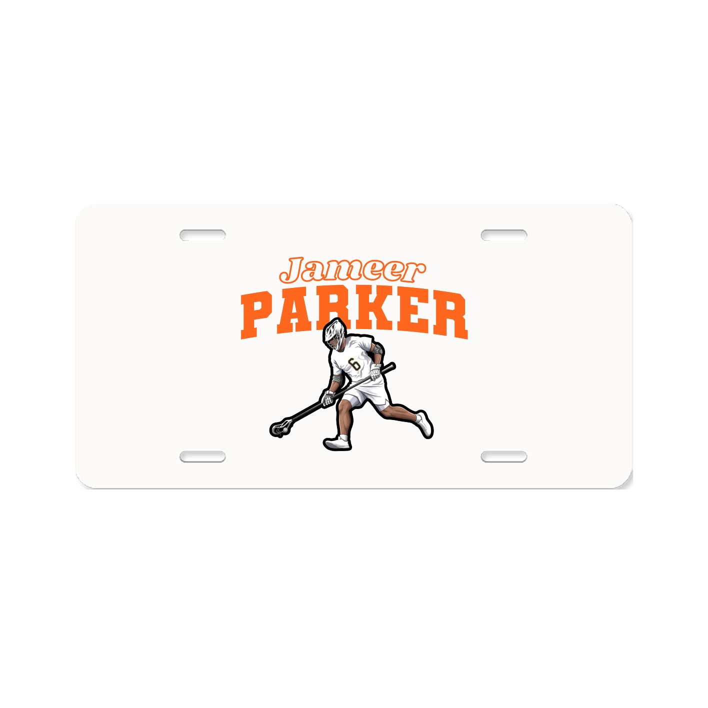 License Plate — Name Arch in Classic