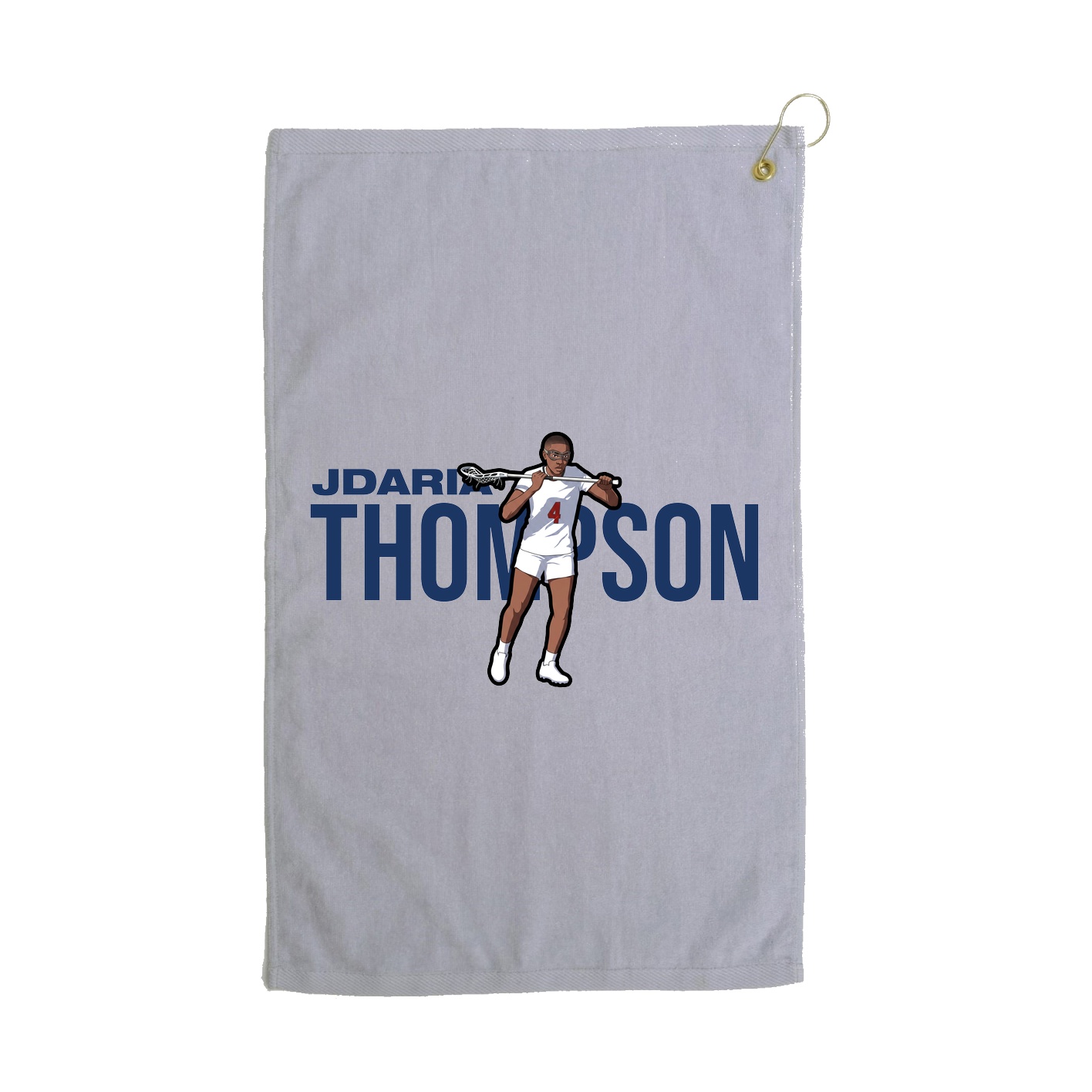Golf Towel — Player Name in Grey