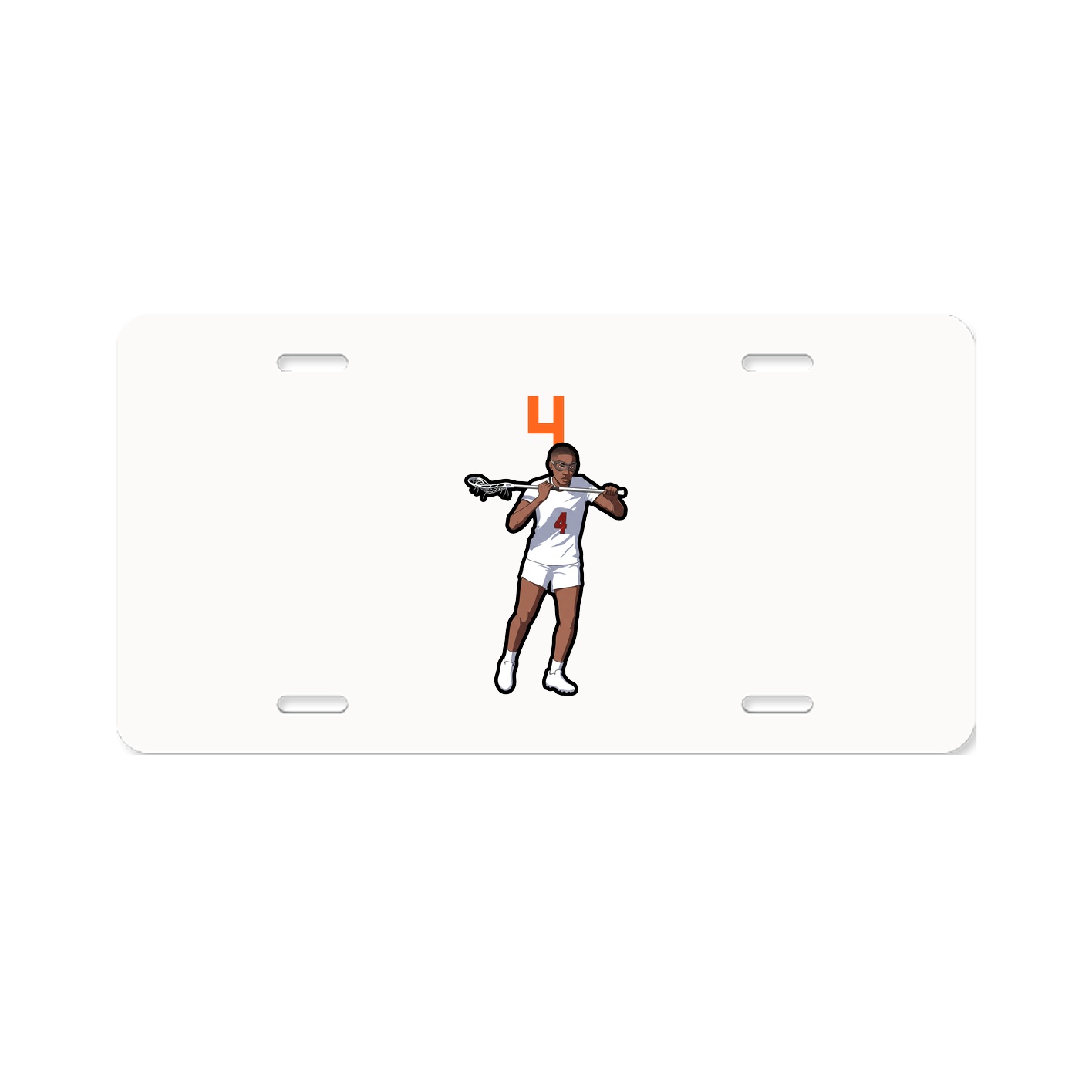 License Plate — Number Top in Classic