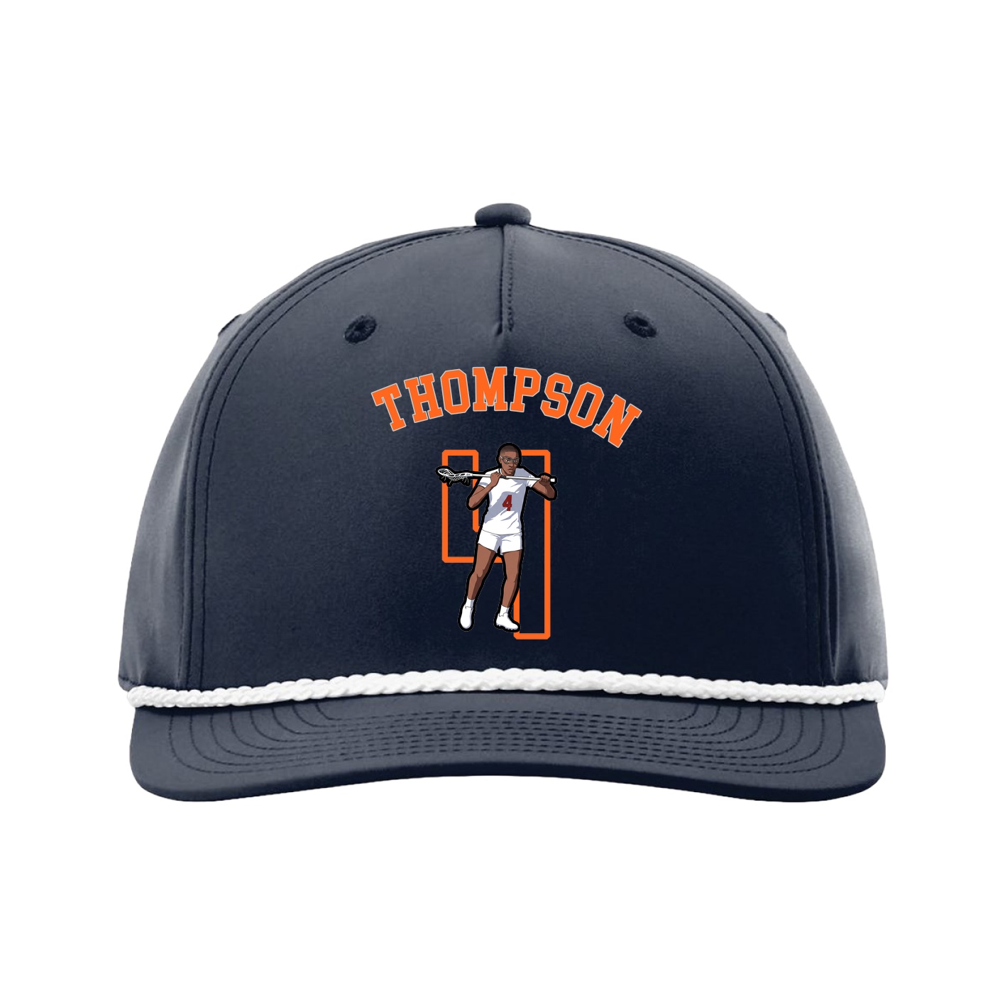 Five-Panel Classic Rope Cap — Shirsey Arch in Navy