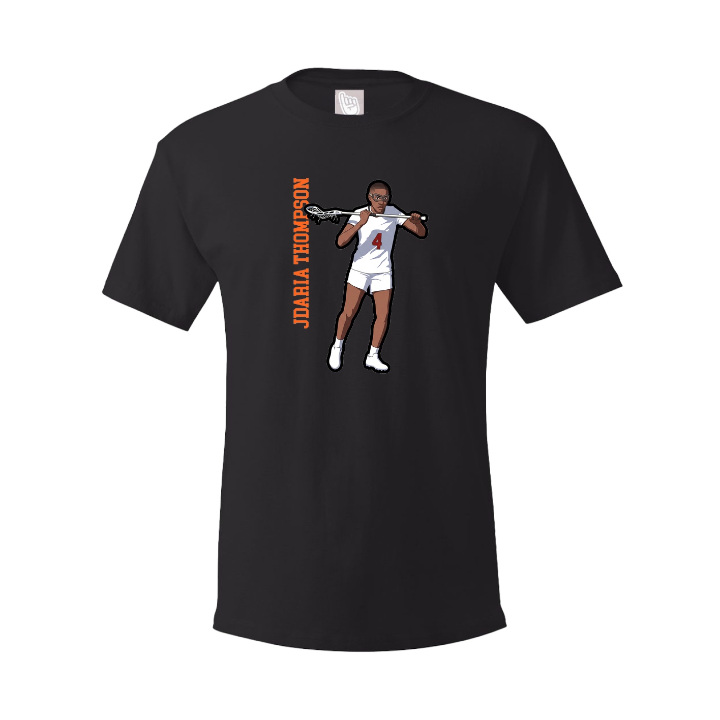 Youth Tee — Name Vertical in Black