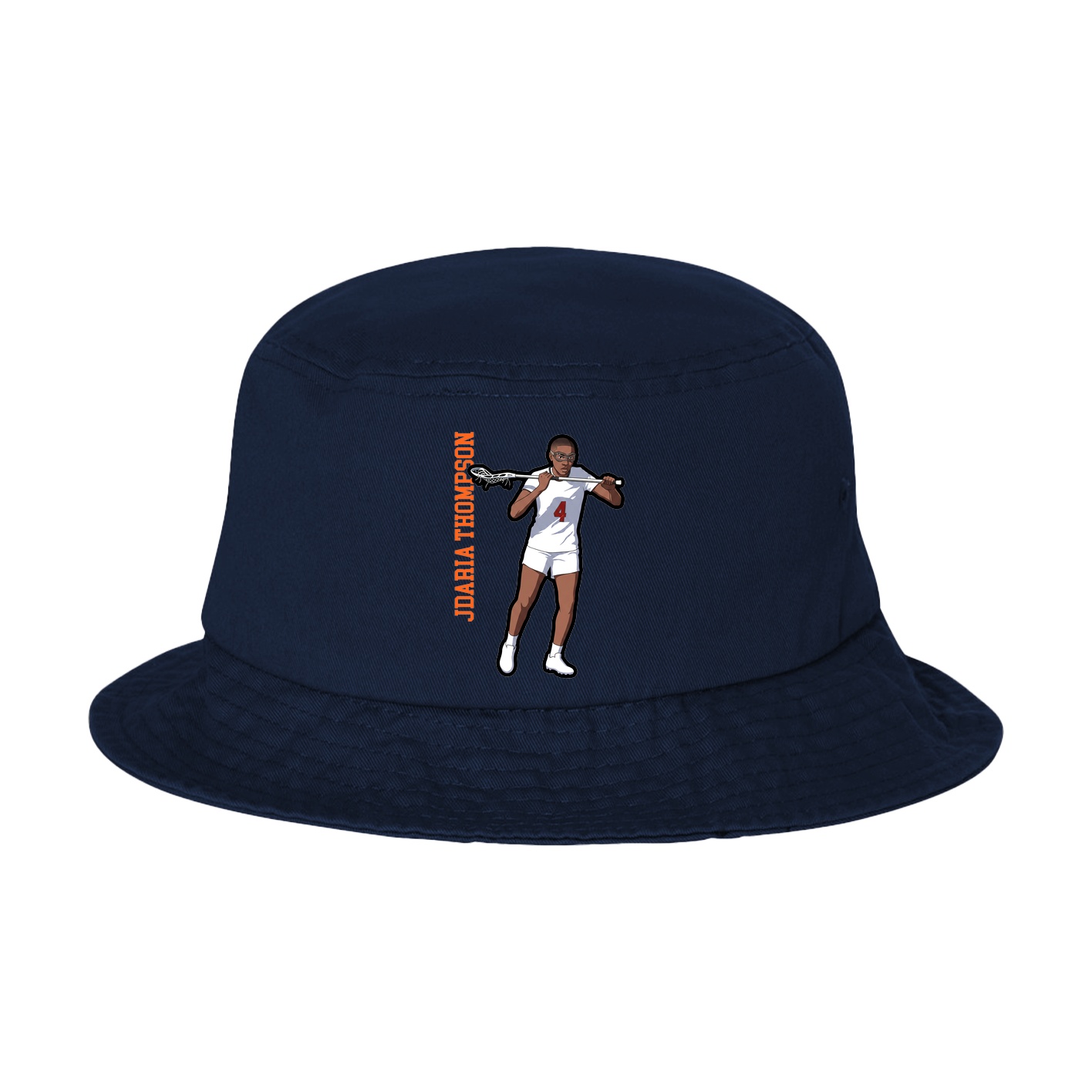 Bucket Cap — Name Vertical in Navy