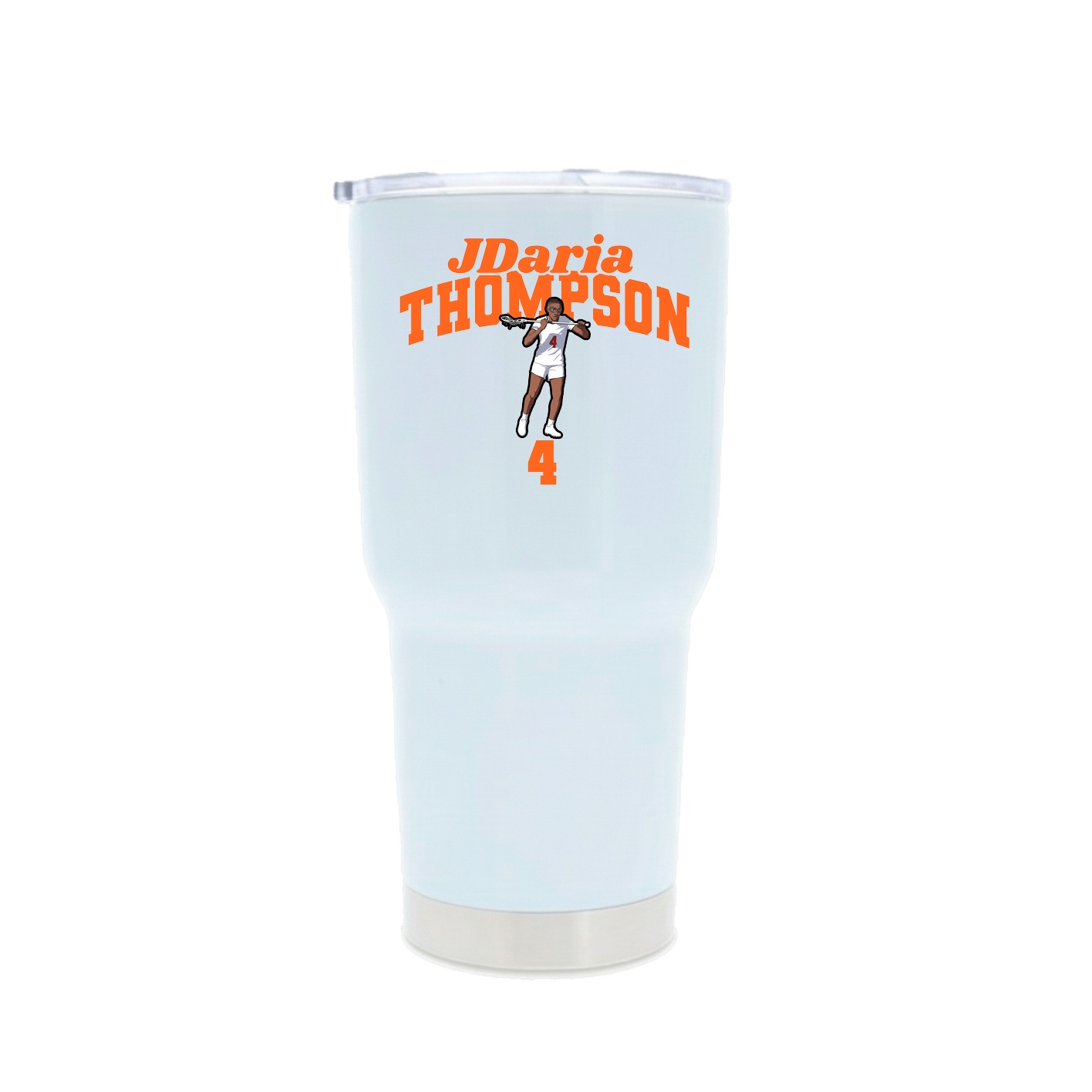 30oz Stainless Steel Tumbler — Signature Arch in White