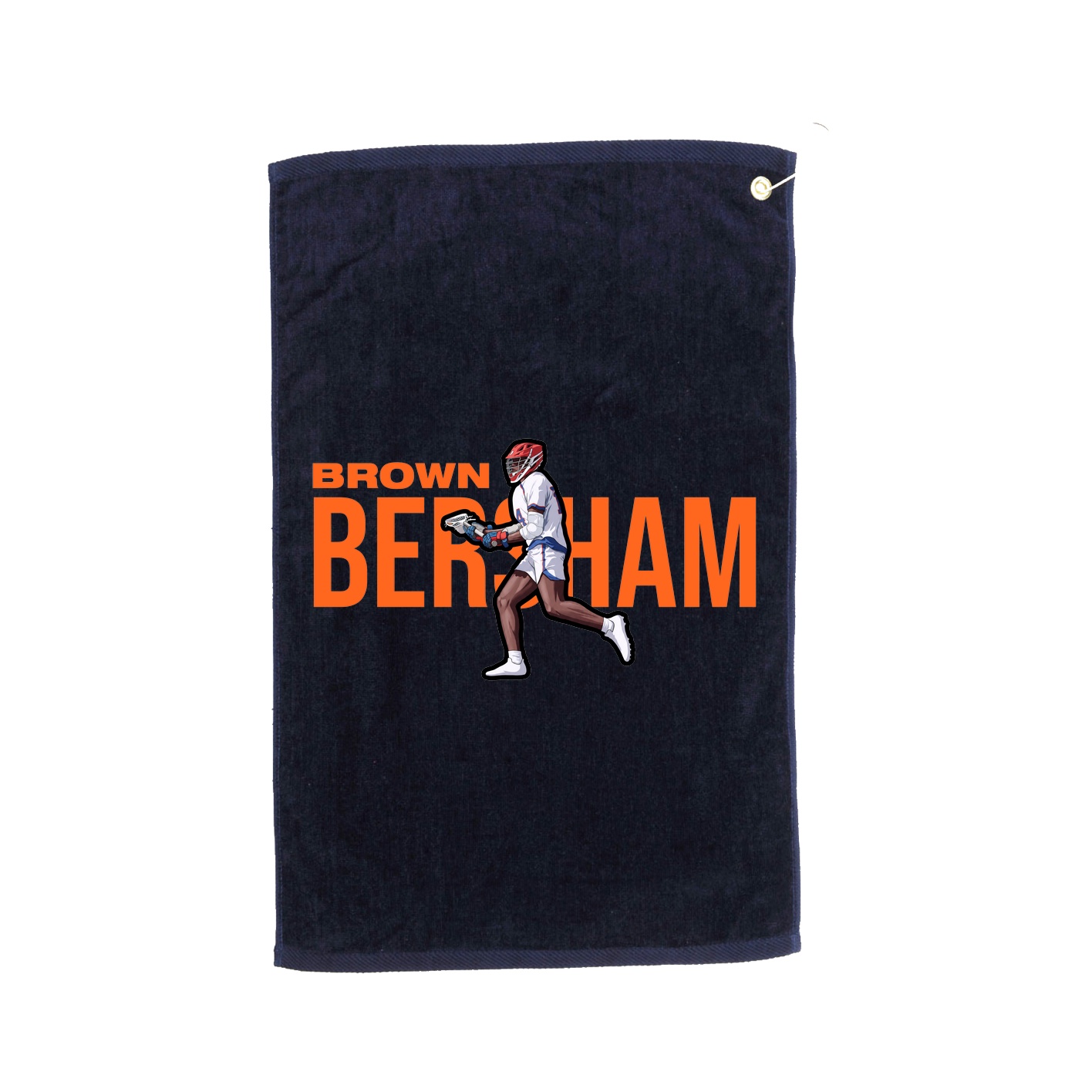 Golf Towel — Player Name in Navy