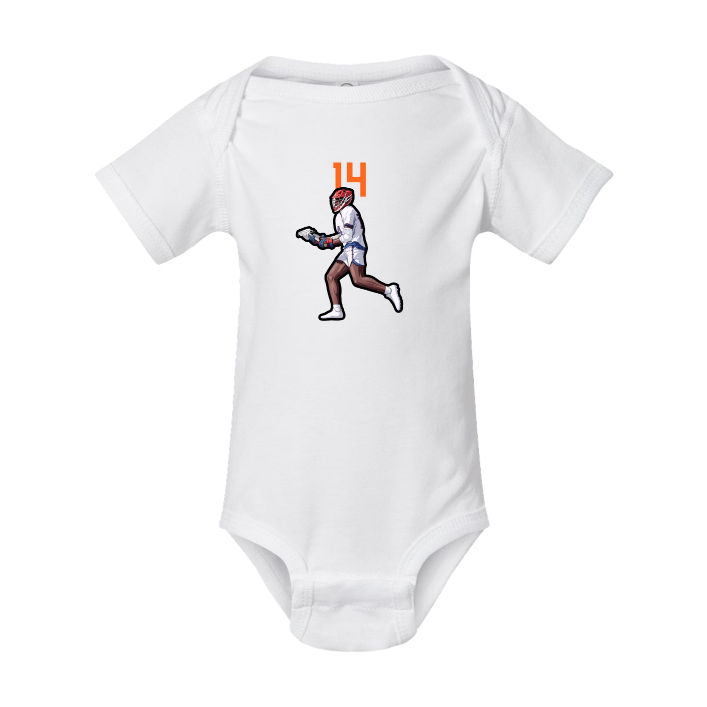 Baby Onesie — Number Top in White
