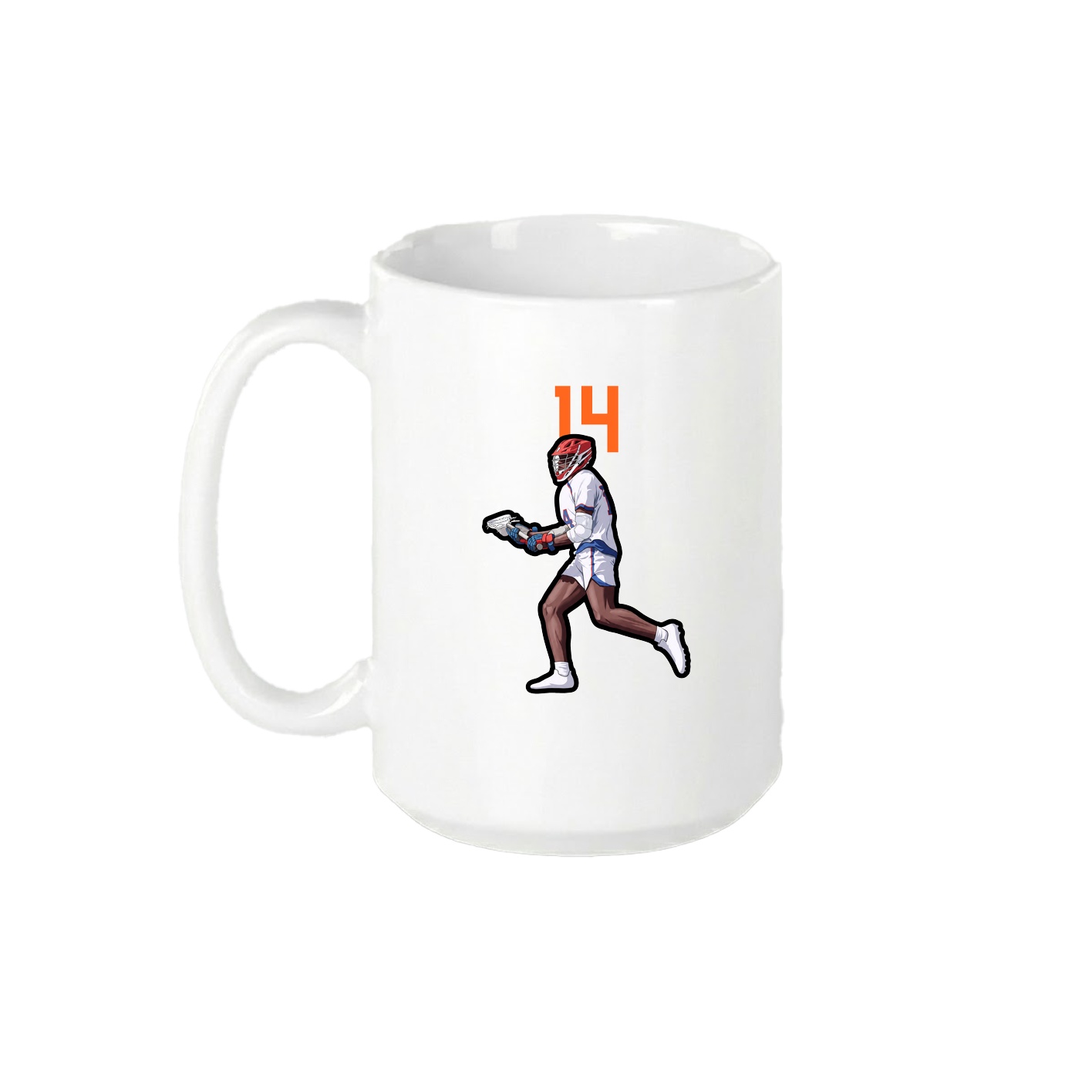 15oz Coffee Mug — Number Top in White
