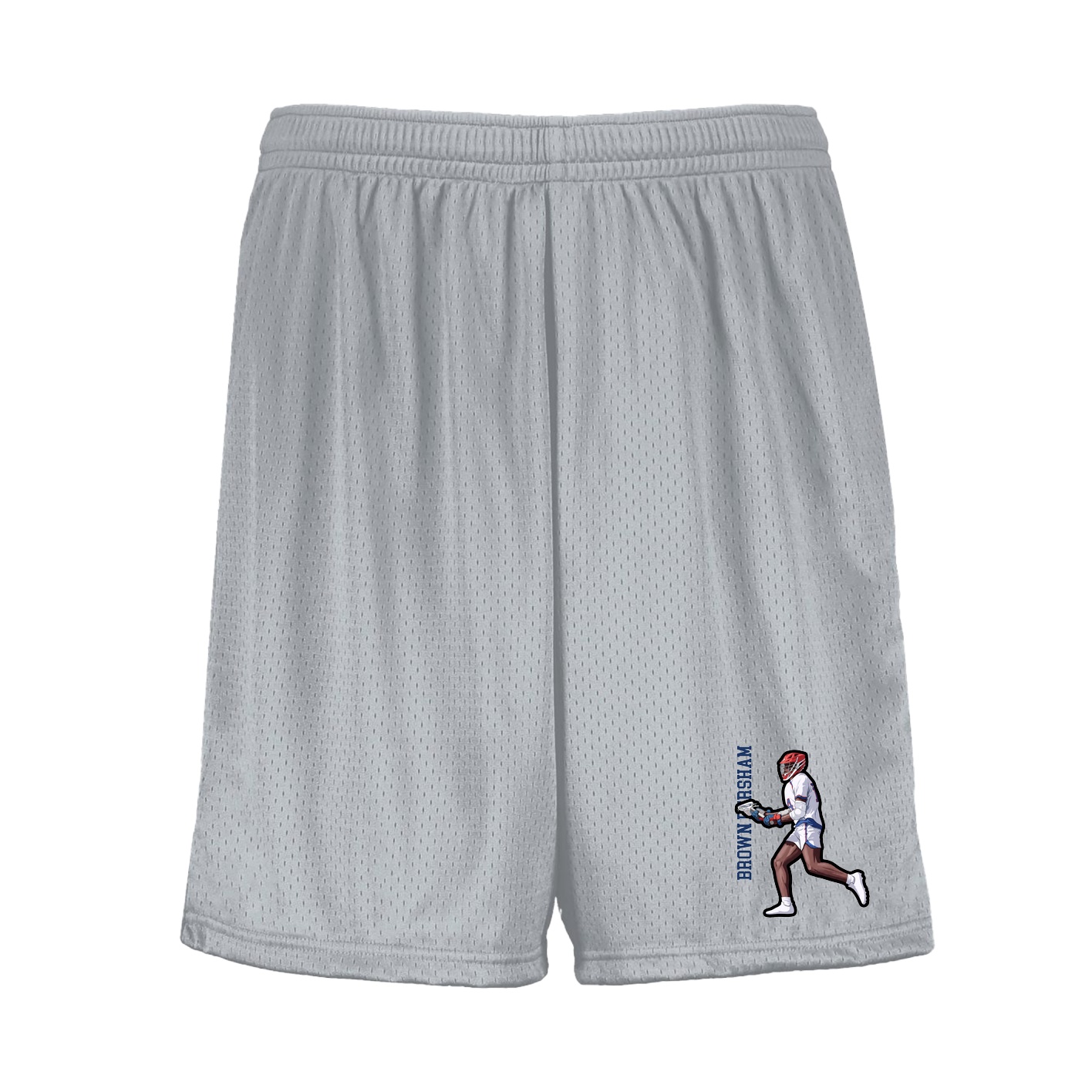 Shorts — Name Vertical in Silver