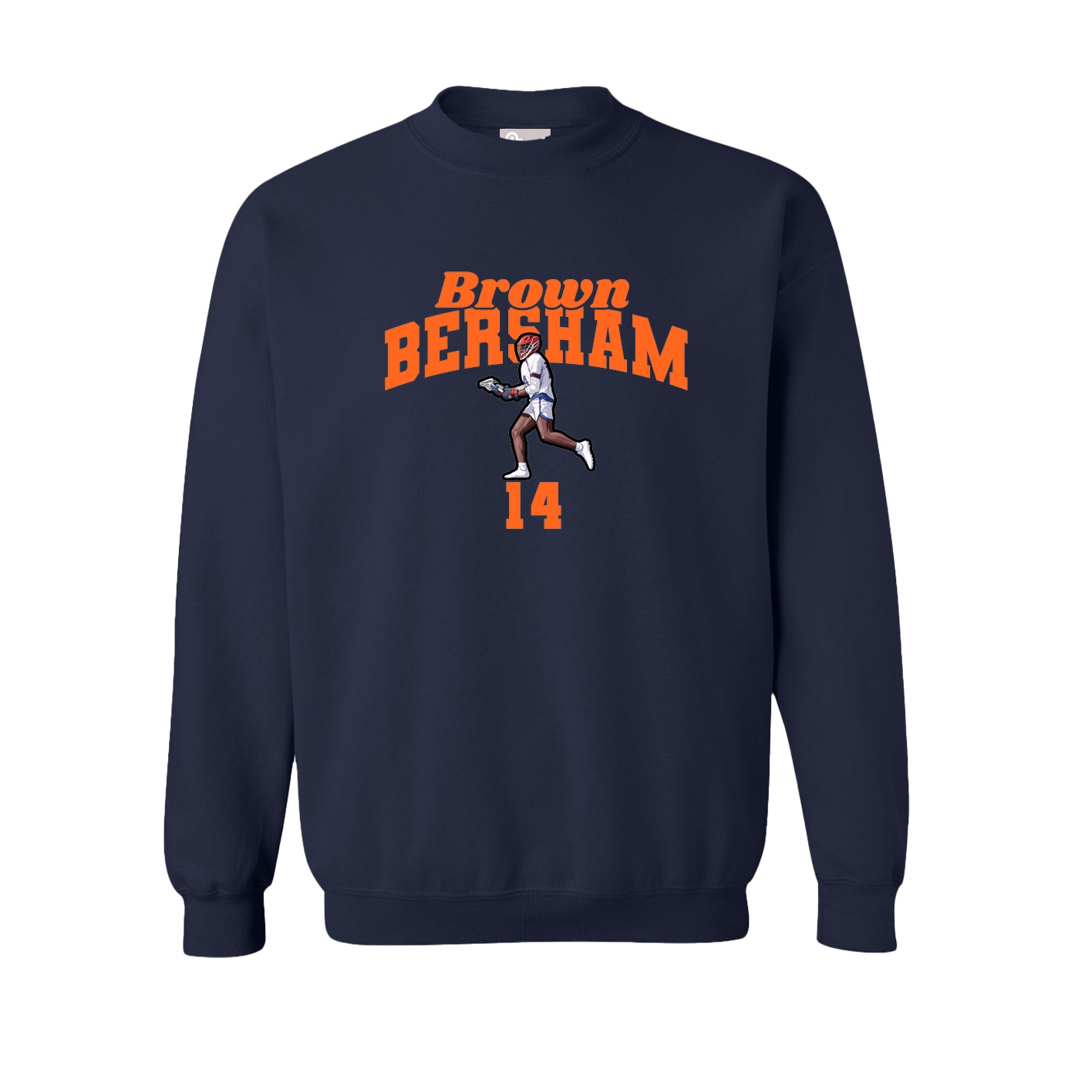 Fleece Crew — Signature Arch in Navy