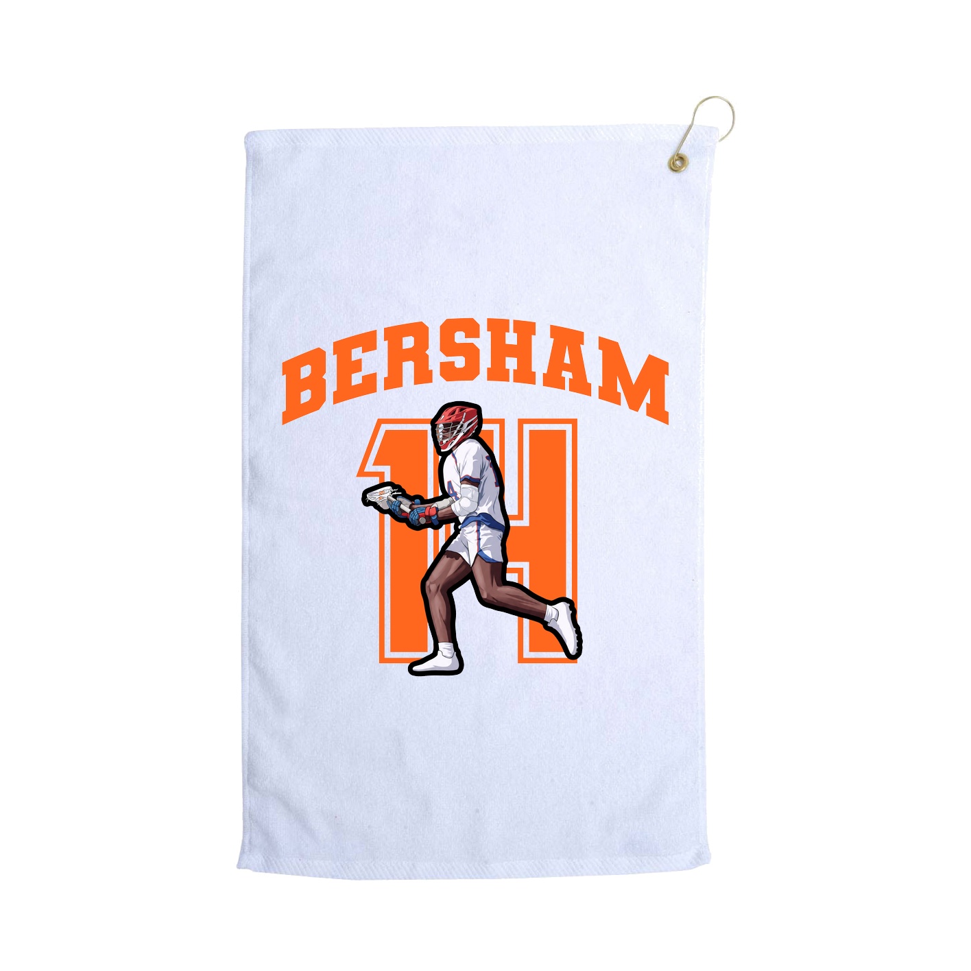 Golf Towel — Number in White
